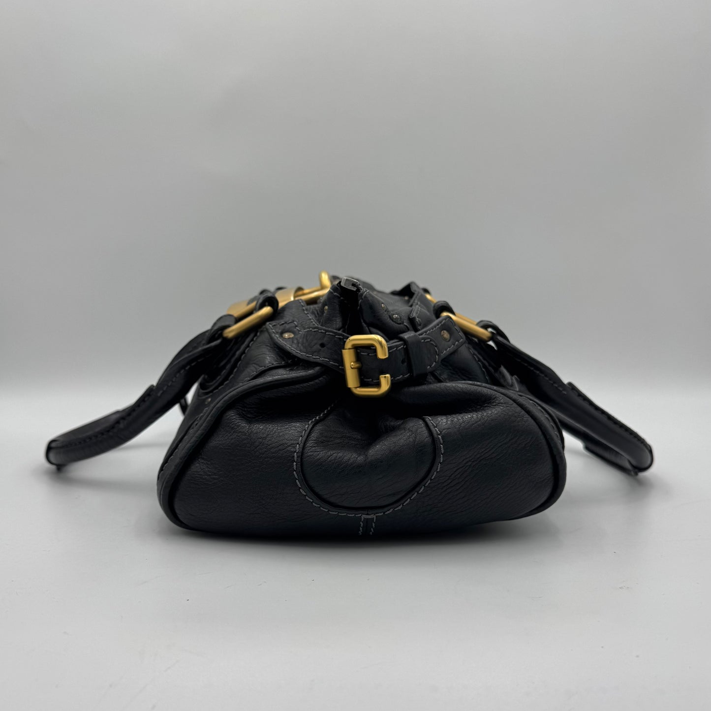 Chloe Black Leather Paddington GHW