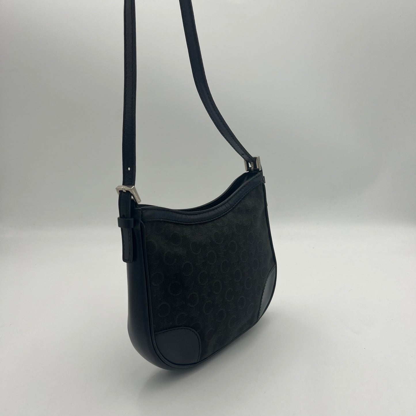 Celine Paris C Macadam Canvas Hobo Pochette