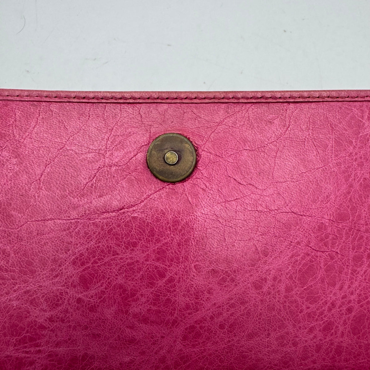 Balenciaga Pink Leather Classic Long Bifold Wallet
