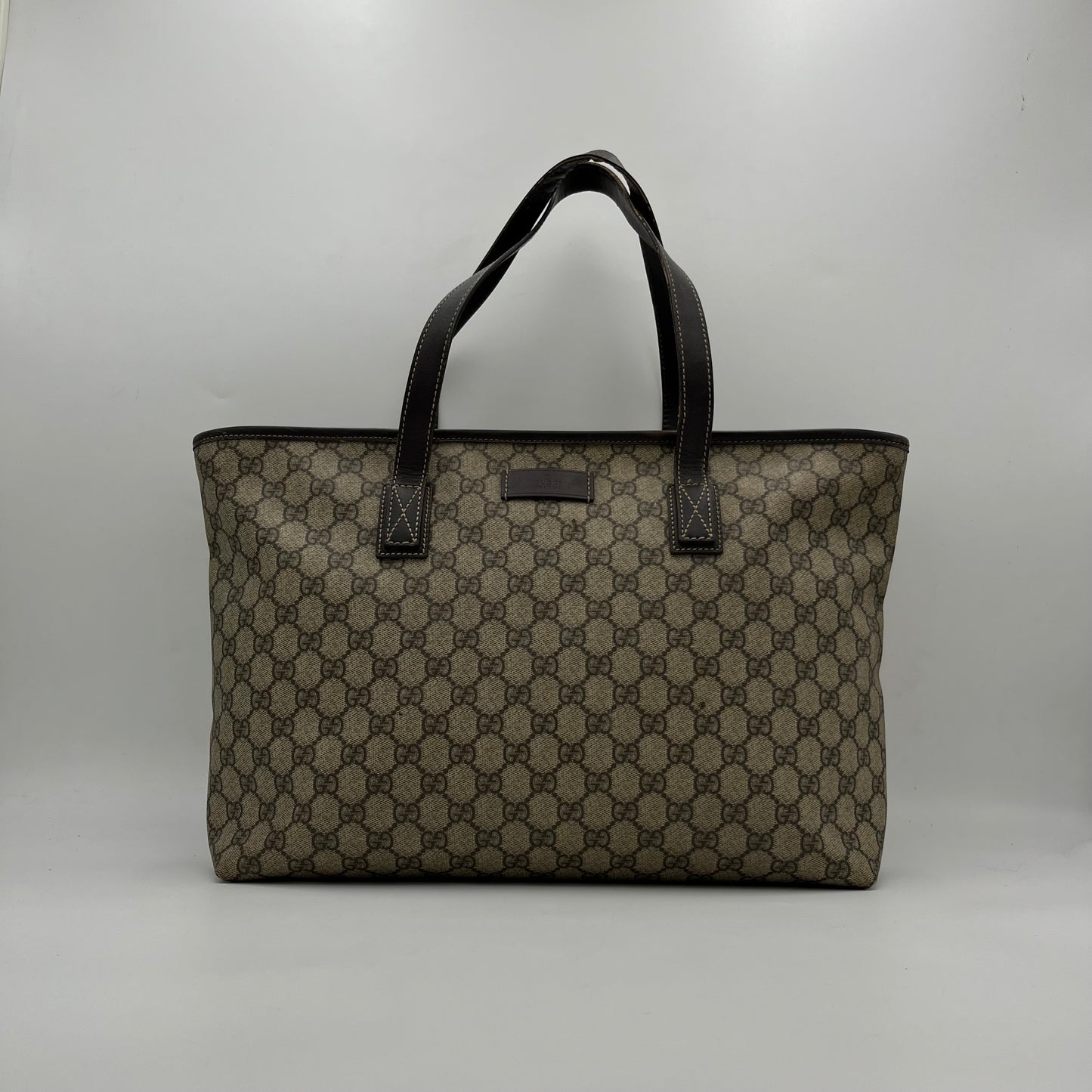 Gucci Monogram PVC Zip Large Tote