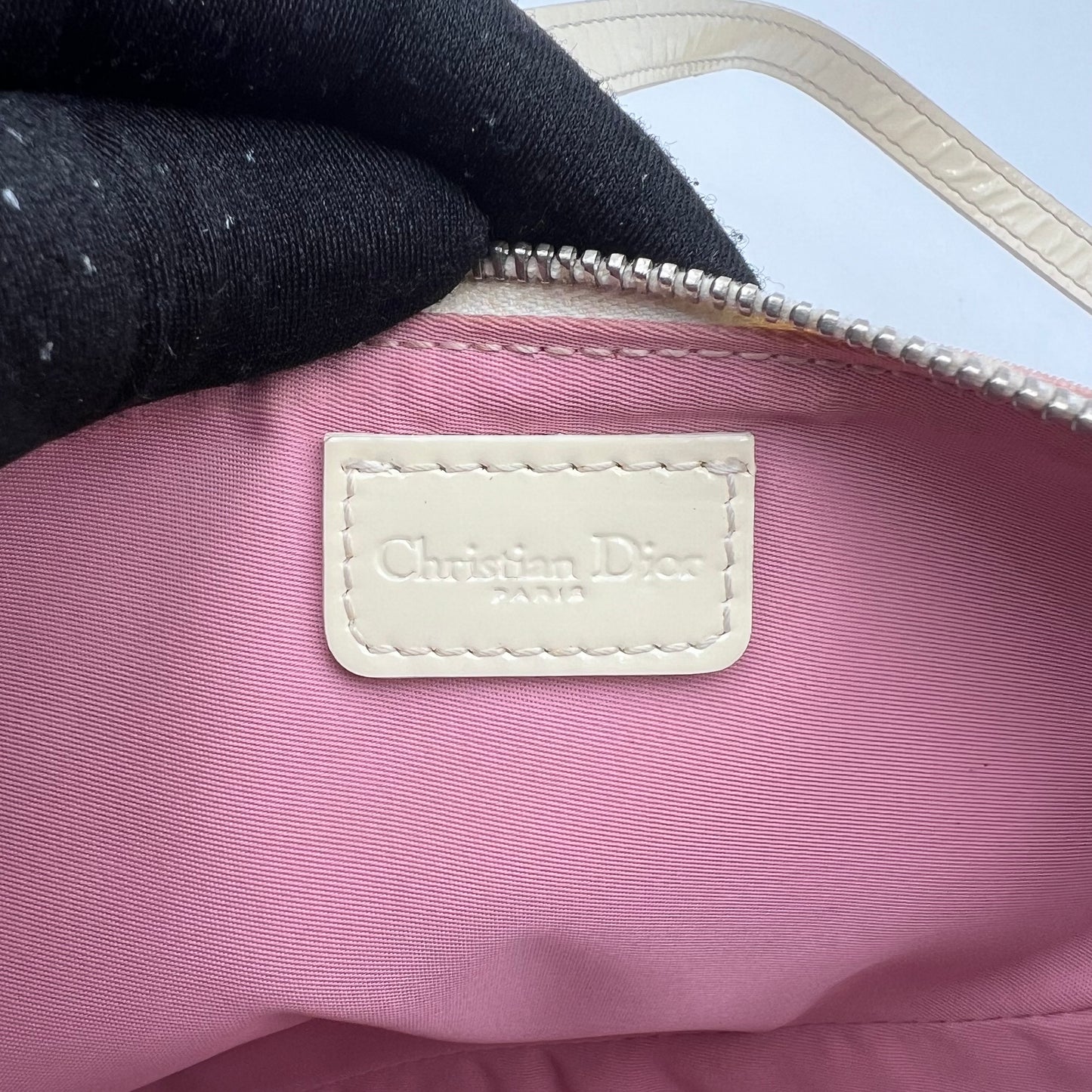 Christian Dior Pink Monogram PVC Mini Saddle Pochette