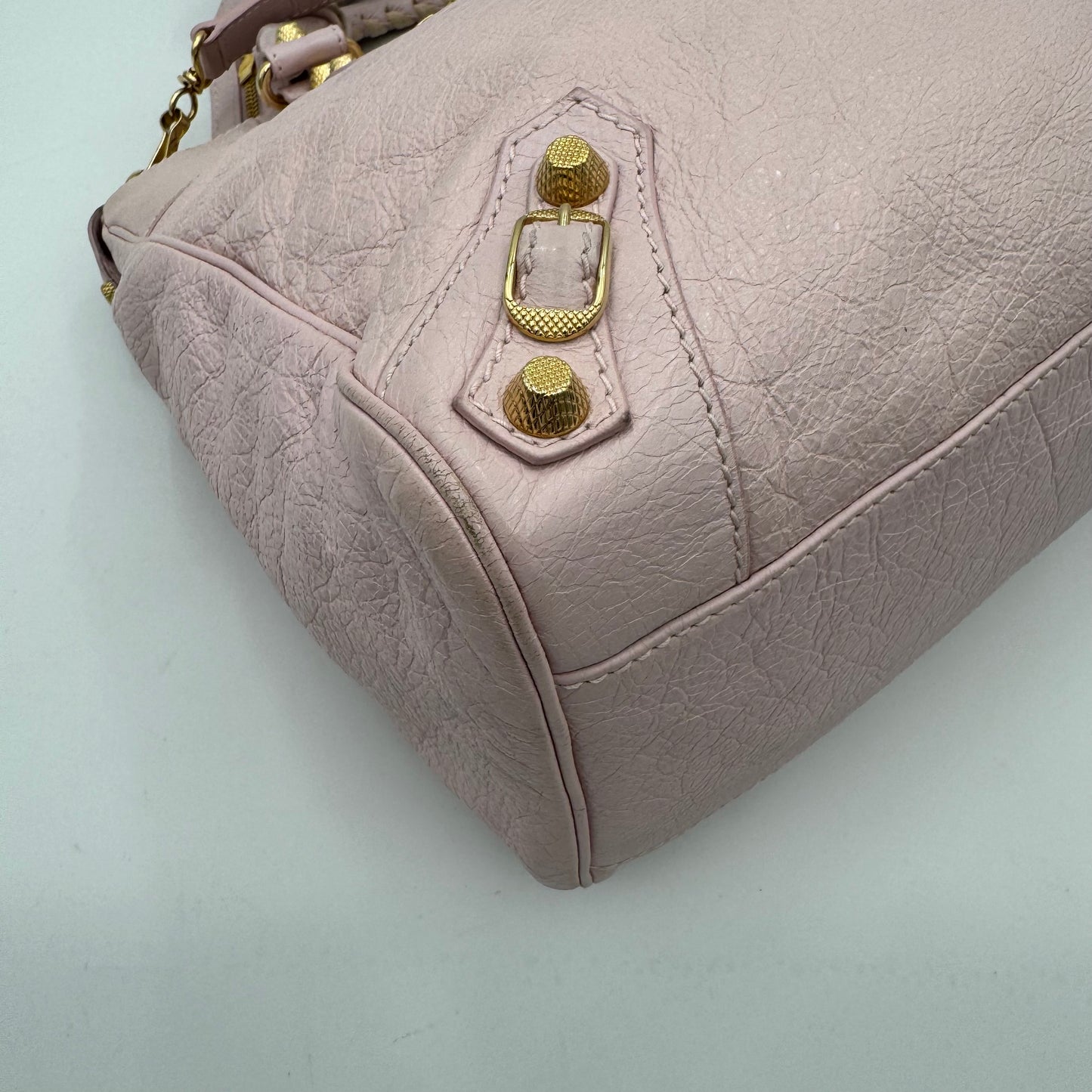 Balenciaga Light Pink Leather Giant 12 Velo GHW