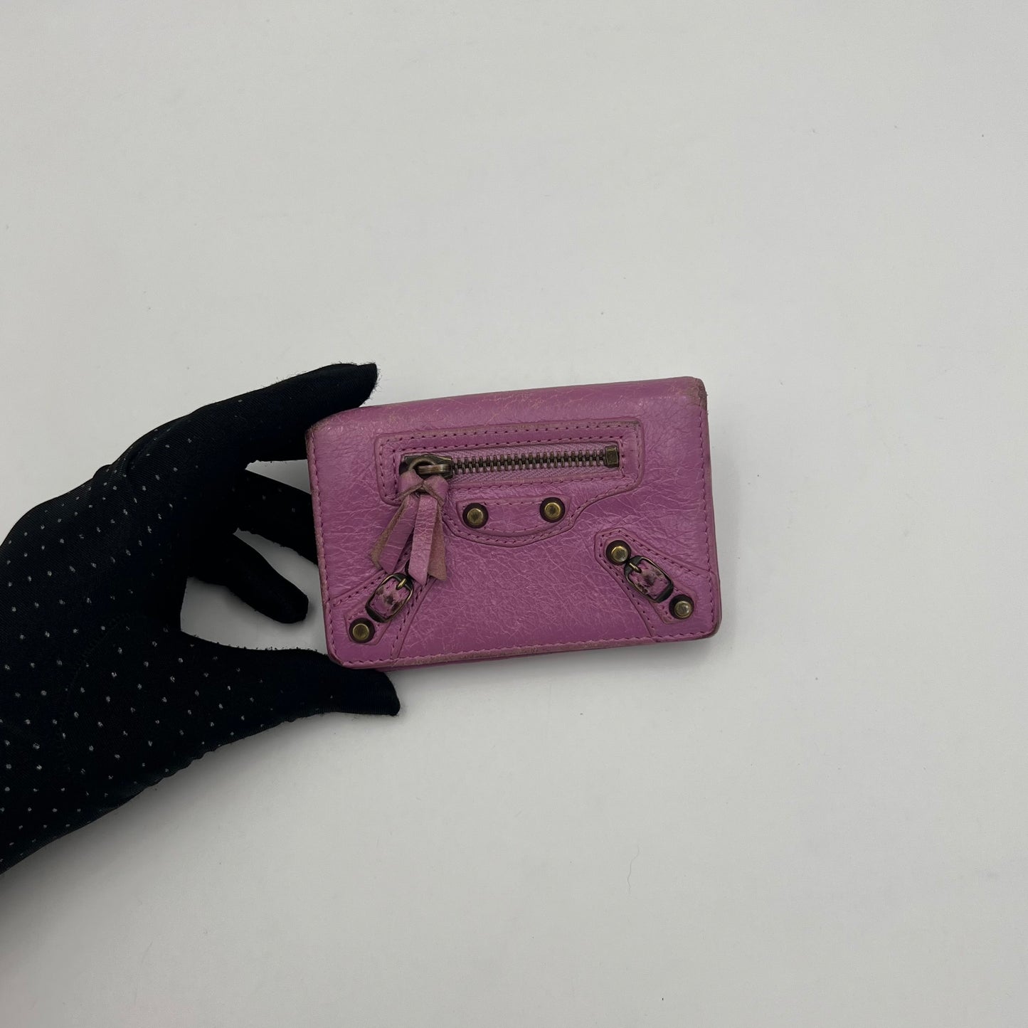 Balenciaga Purple Motocross Short Wallet