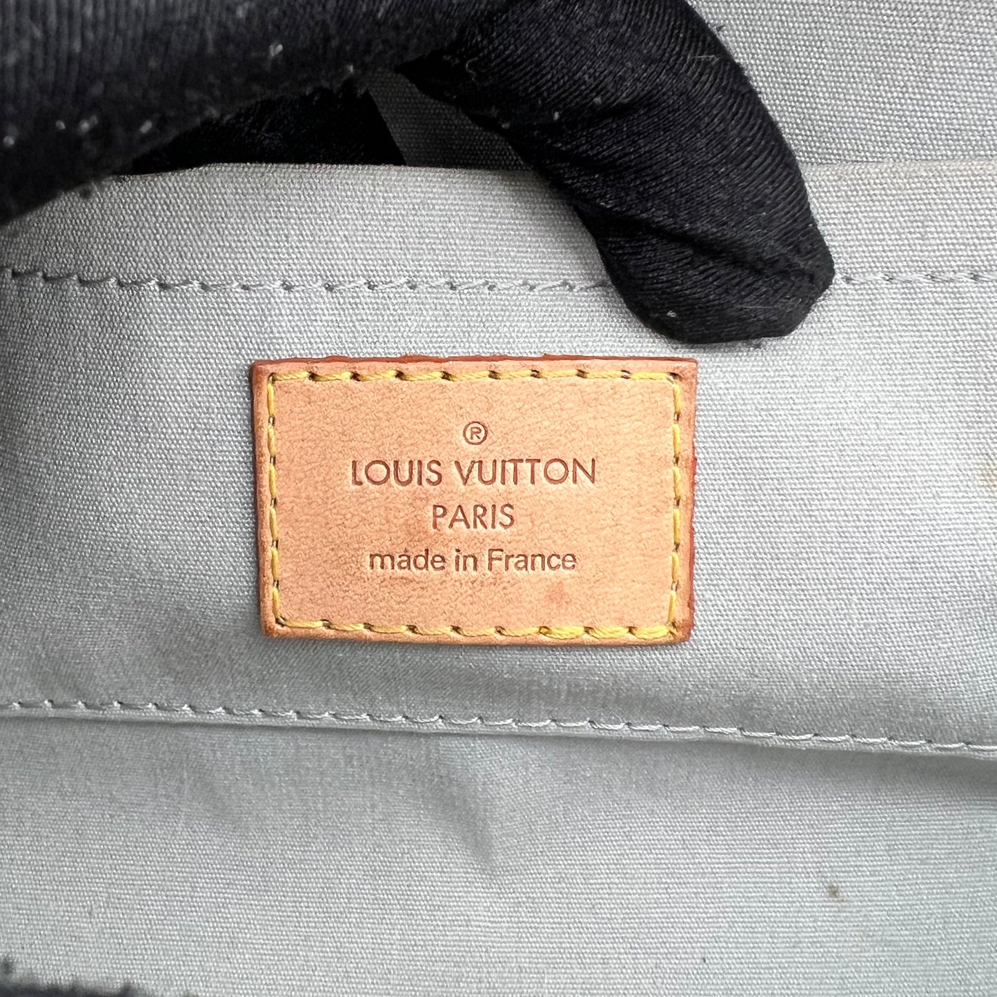 LV Light Yellow Vernis Malibu Street Baguette