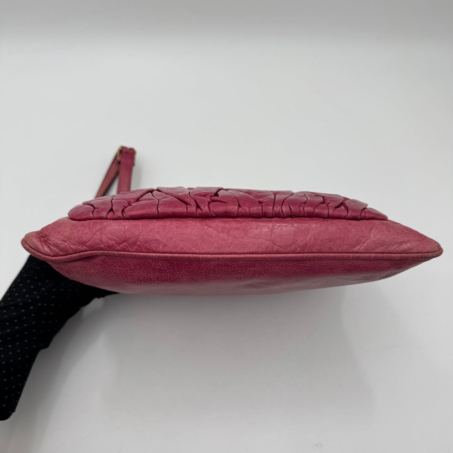 Miu Miu Pink Matelasse Front Pocket Pochette GHW