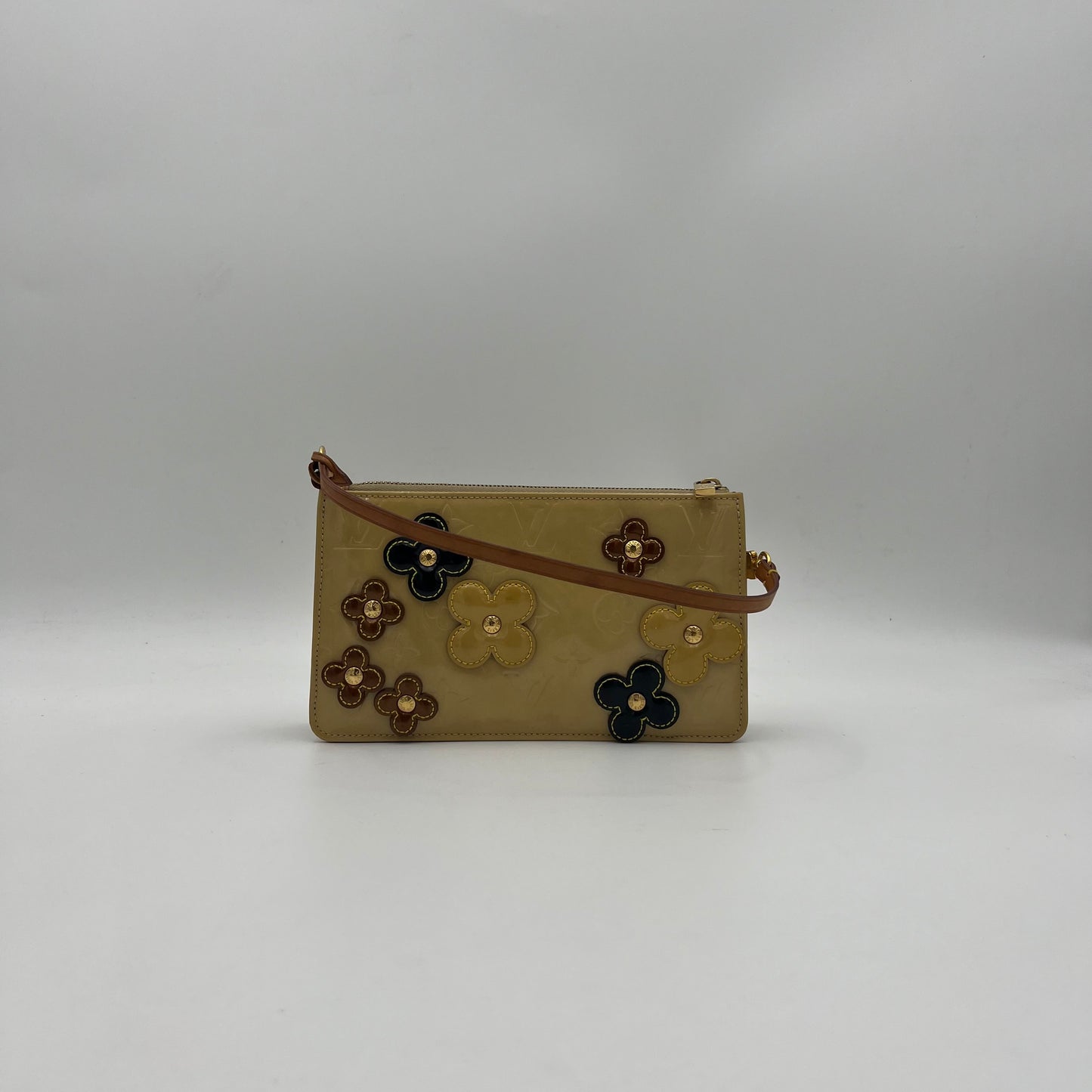 LV Yellow Vernis Lexington Fleur Pochette