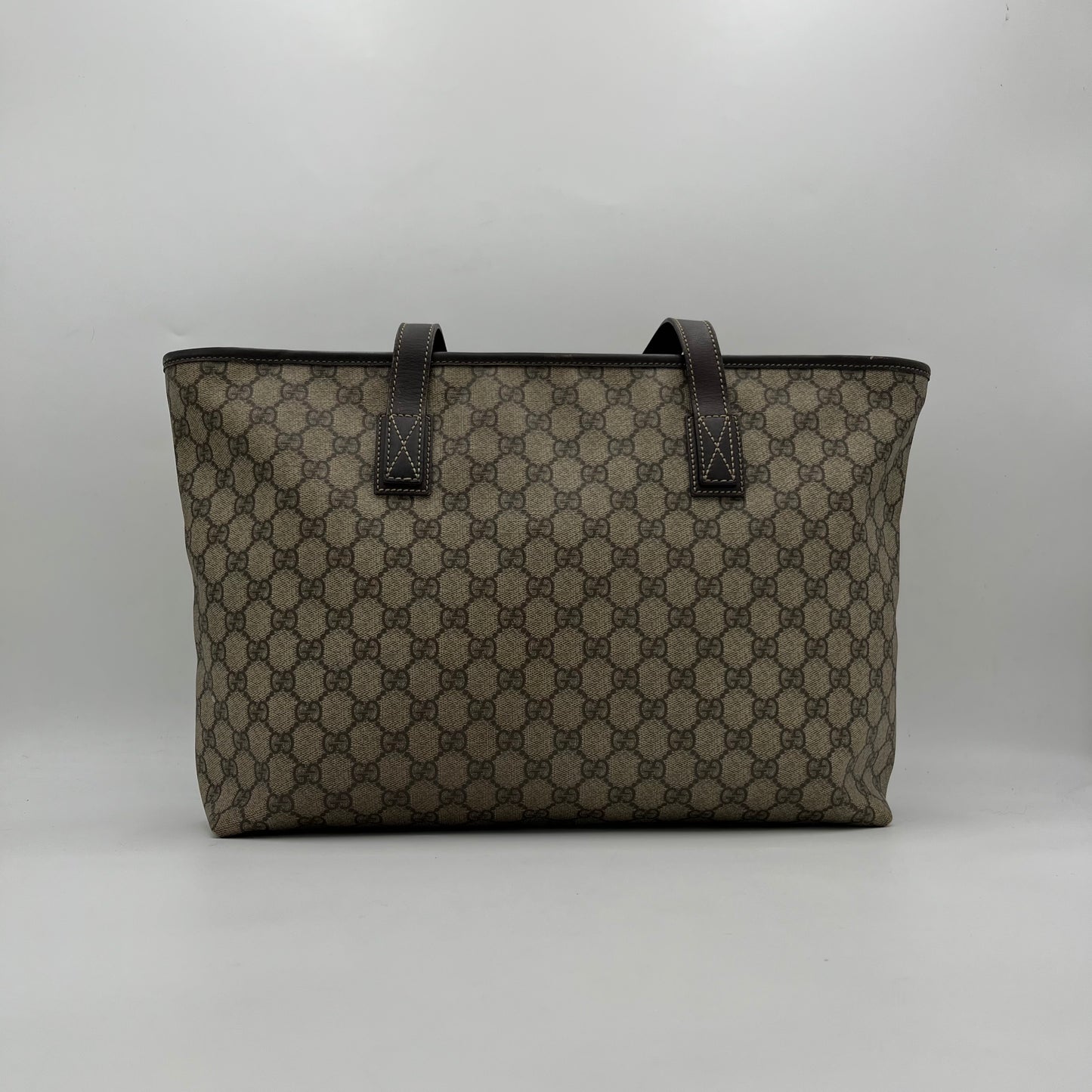 Gucci Monogram PVC Zip Large Tote