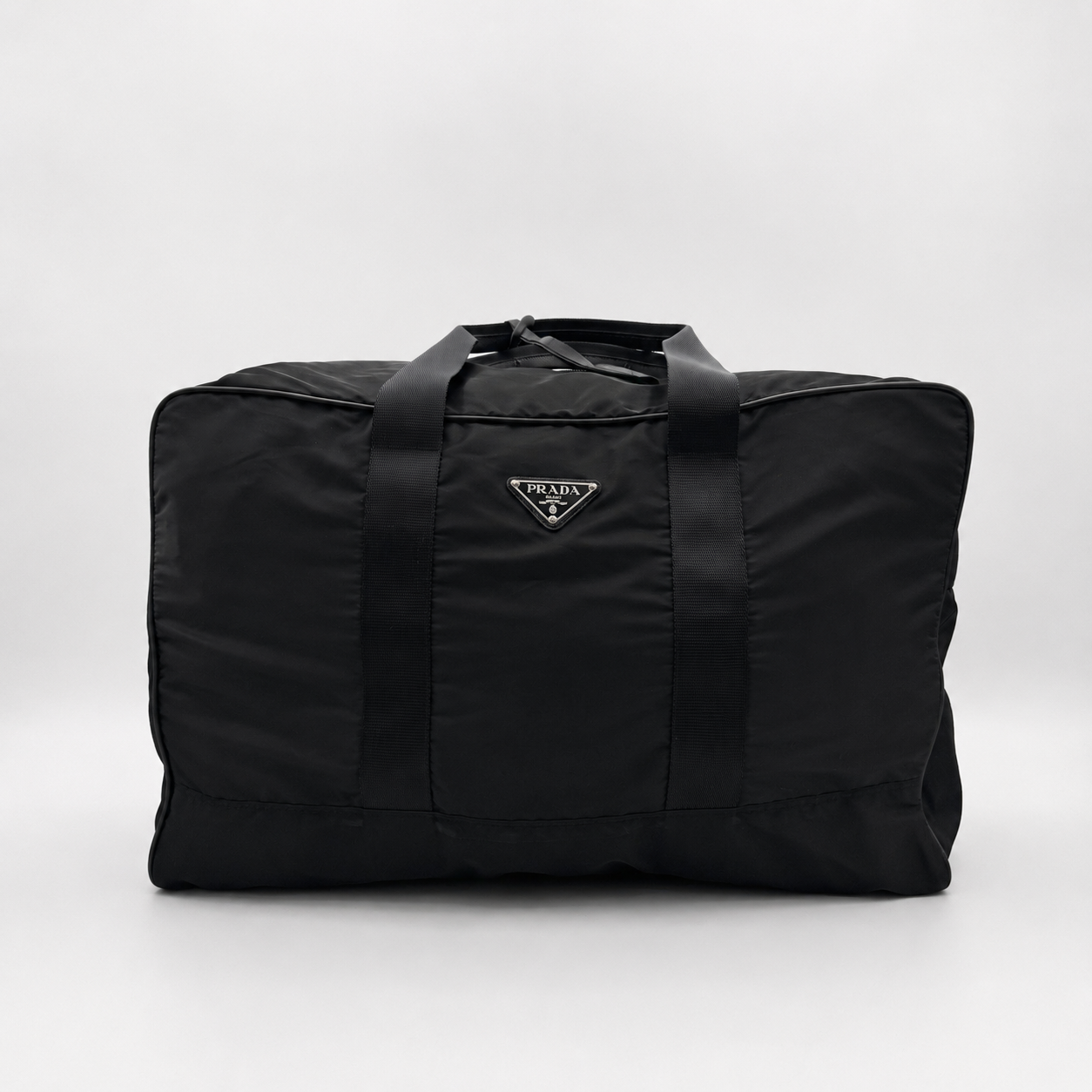 Prada Tessuto and Leather Duffle Bag