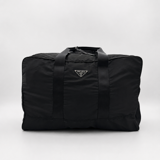 Prada Tessuto and Leather Duffle Bag