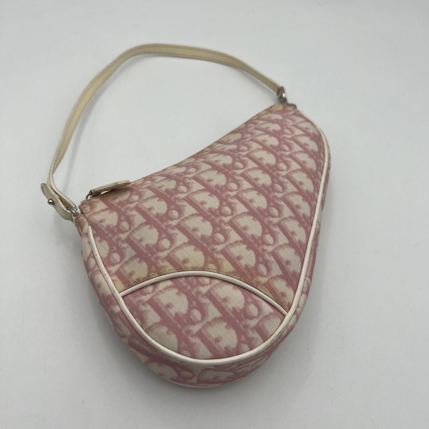 Christian Dior Pink Monogram PVC Mini Saddle Pochette