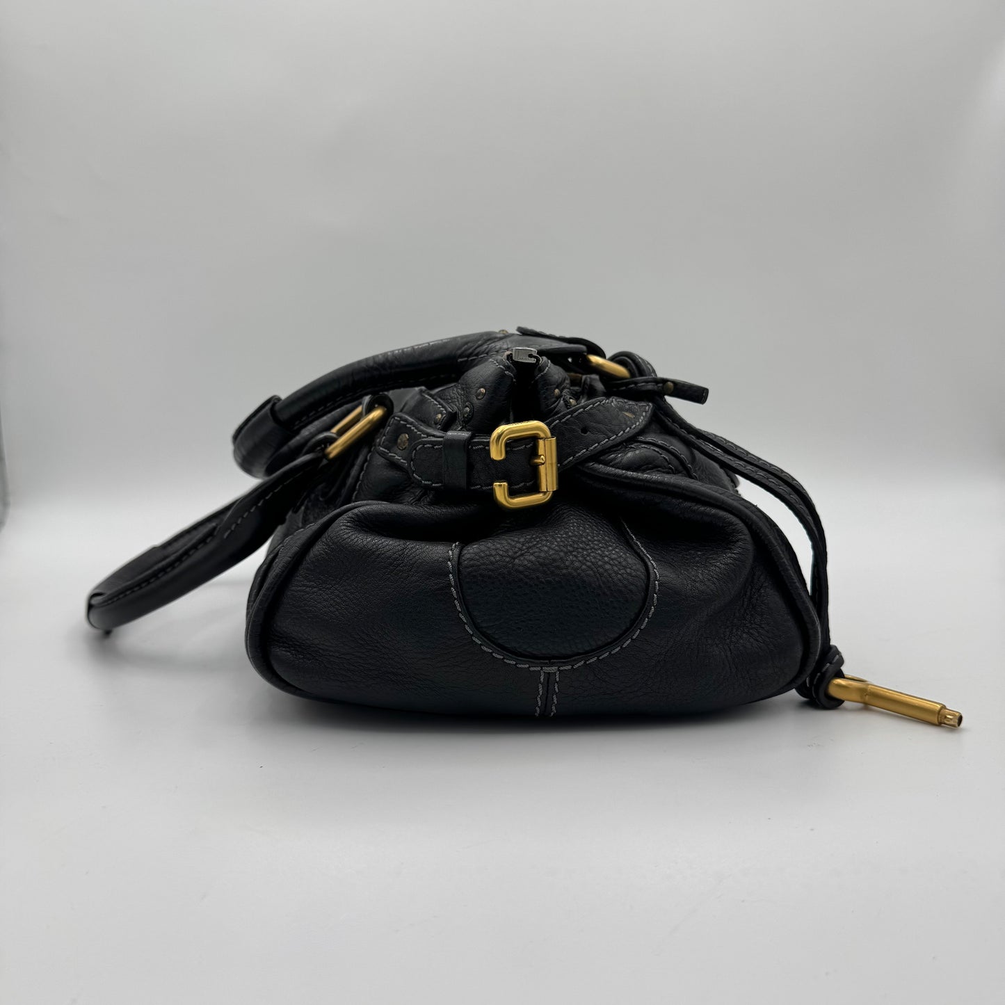 Chloe Black Leather Paddington GHW