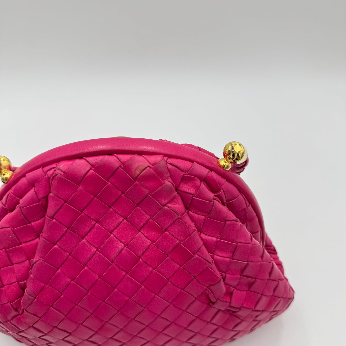 Bottega Veneta Pink Intrecciato Lauren 1980 Handbag