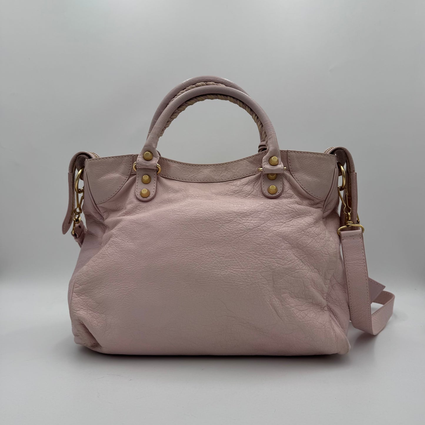 Balenciaga Light Pink Leather Giant 12 Velo GHW