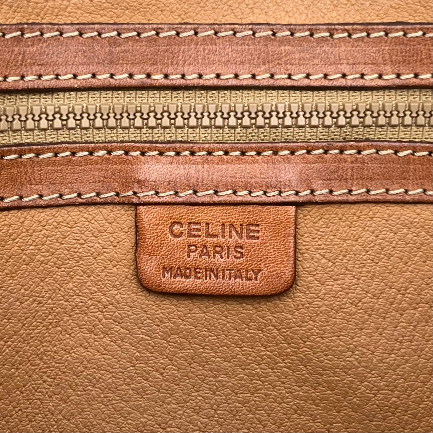 Celine Paris Envelope Luggage Tote Leather Handbag