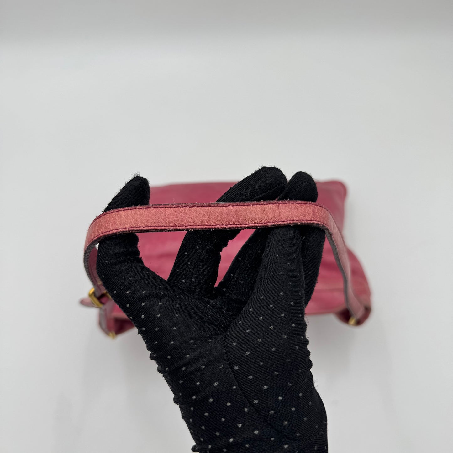 Miu Miu Pink Matelasse Front Pocket Pochette GHW