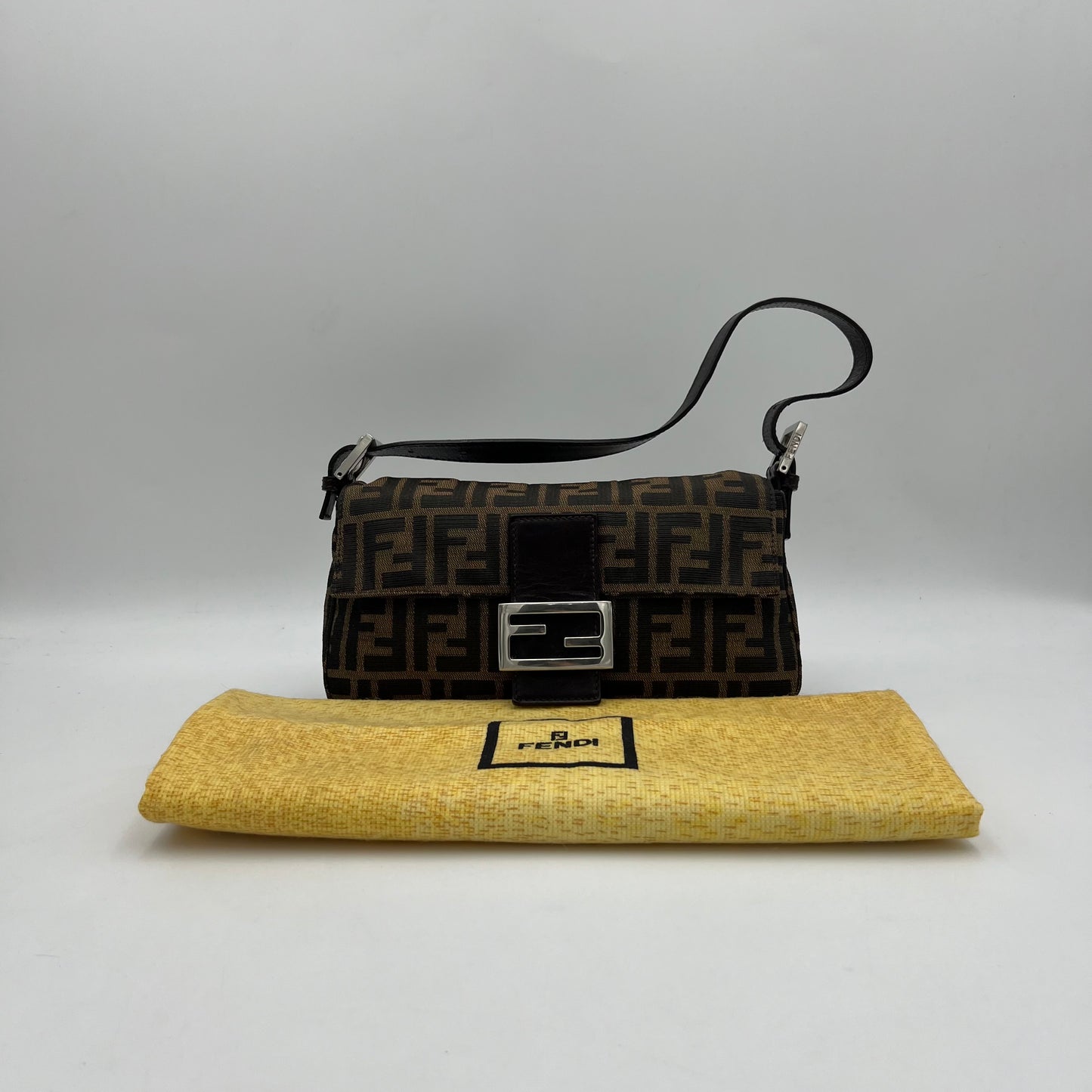 Fendi Tobacco Zucca Baguette