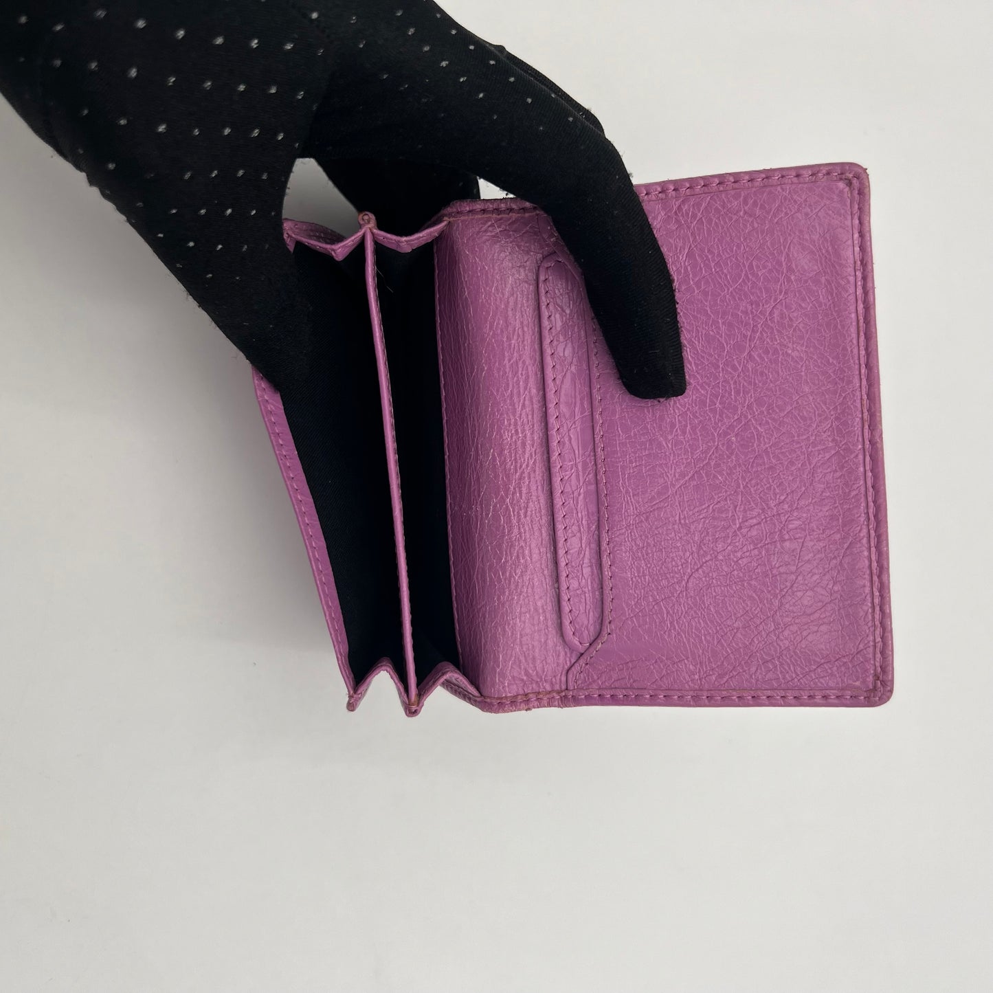 Balenciaga Purple Motocross Short Wallet