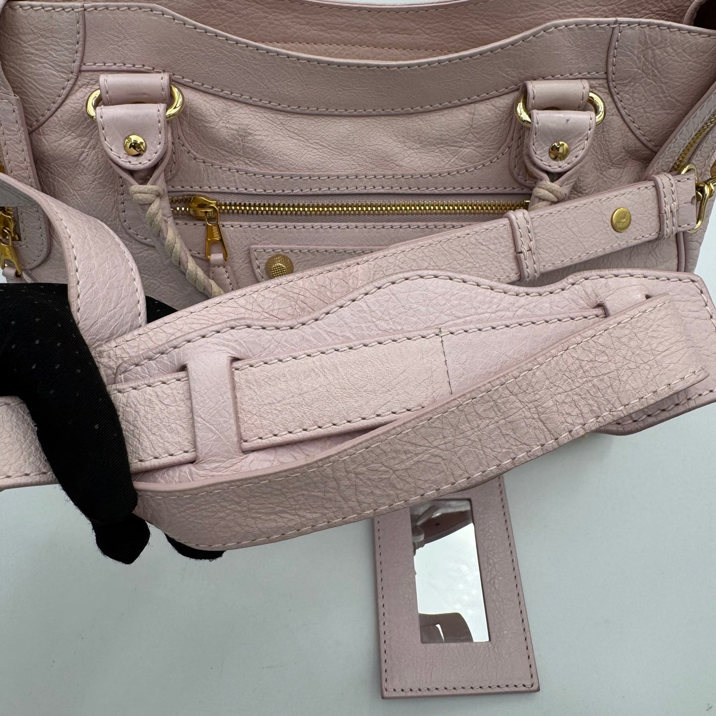 Balenciaga Light Pink Leather Giant 12 Velo GHW