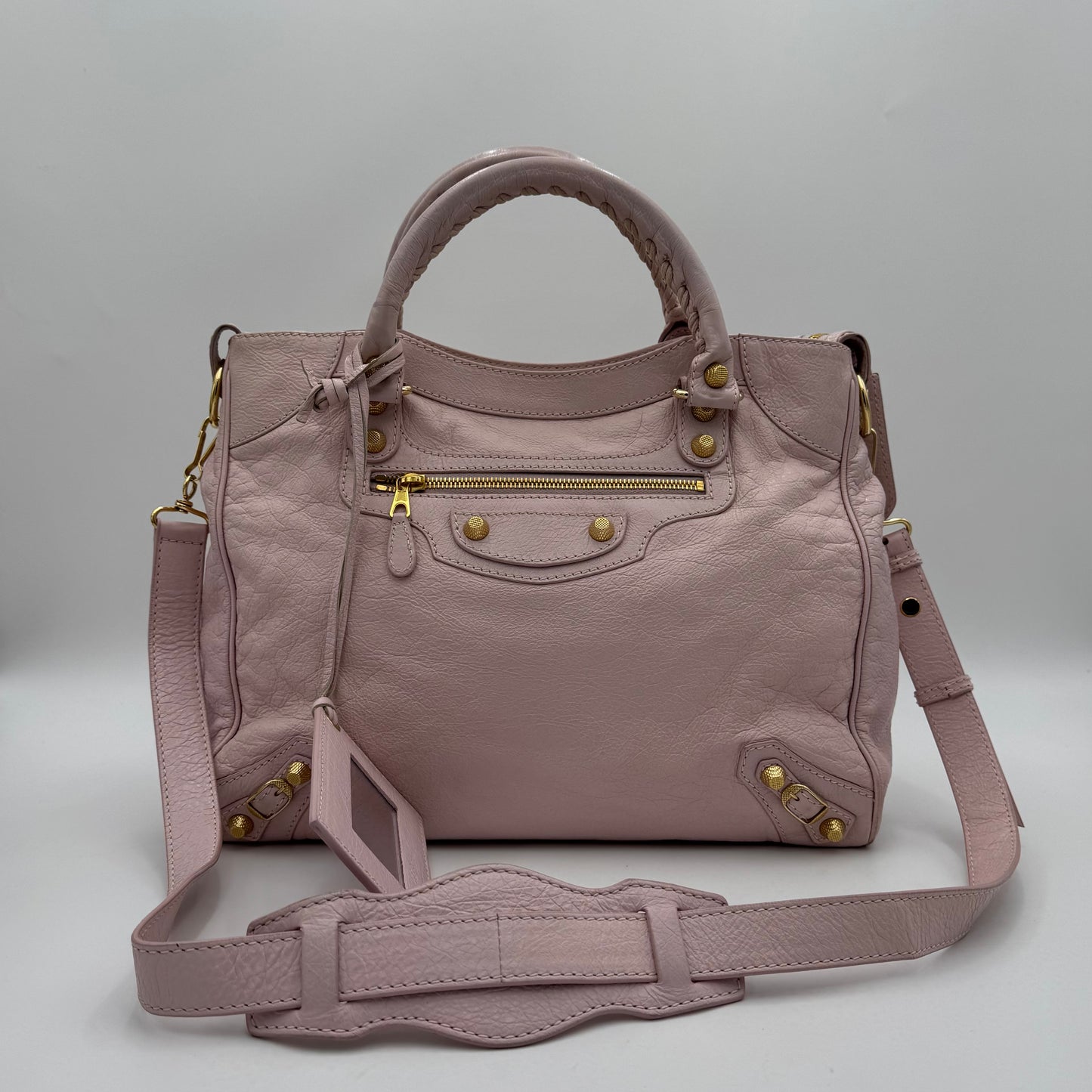 Balenciaga Light Pink Leather Giant 12 Velo GHW