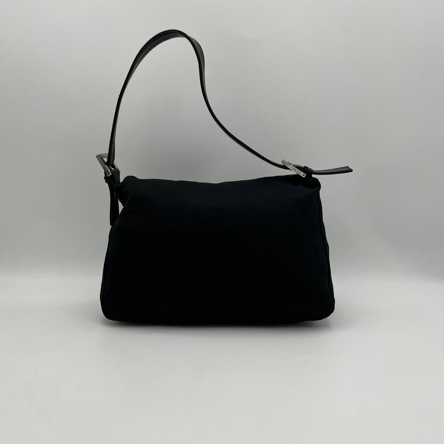 Fendi Black Neoprene Mamma Baguette