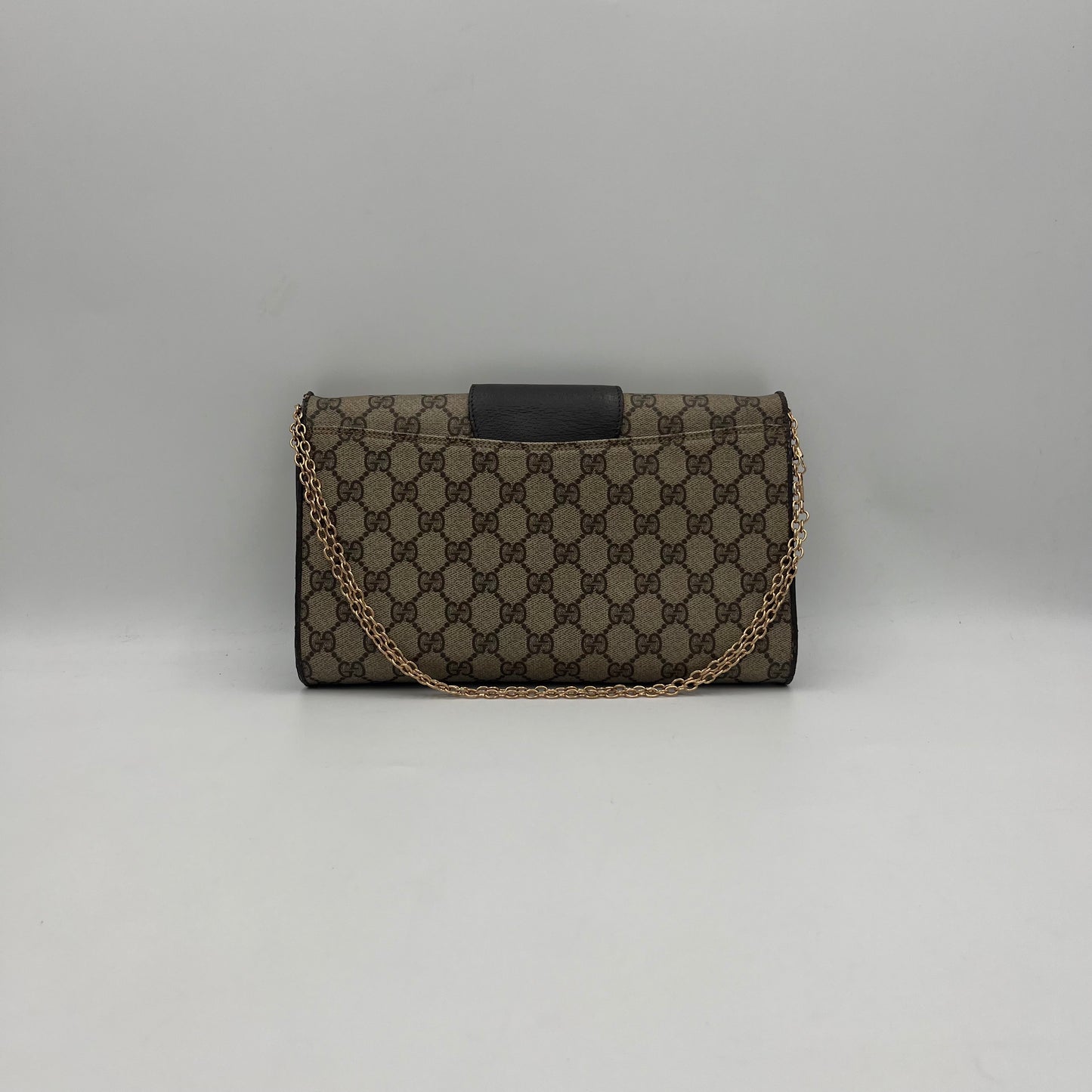 Gucci Monogram PVC Flap Clutch Crossbody