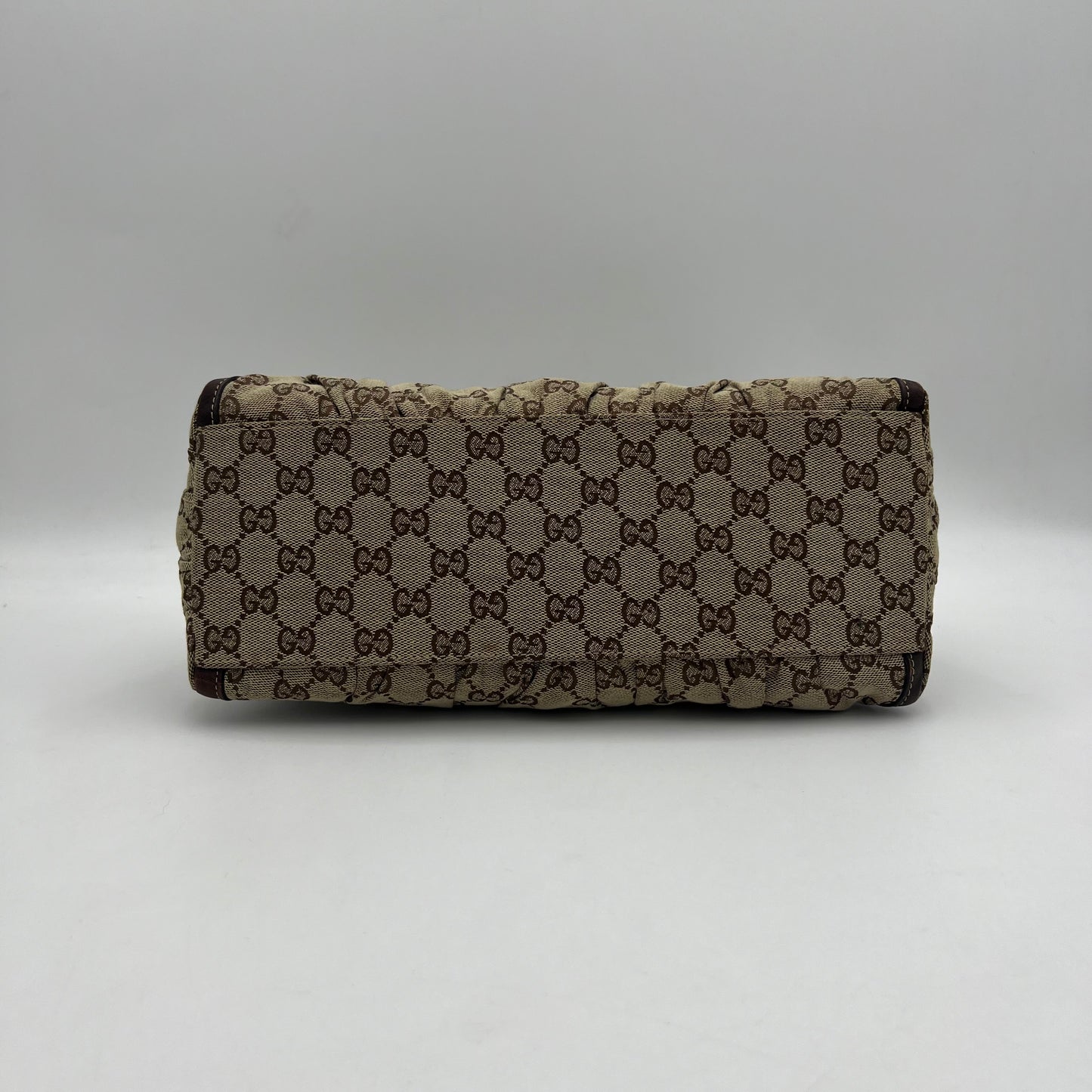 Gucci Brown Monogram Abbey D-Ring Hobo Shoulder Bag