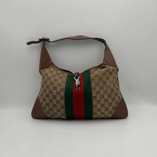 Gucci Brown Monogram Sherryline Jackie O