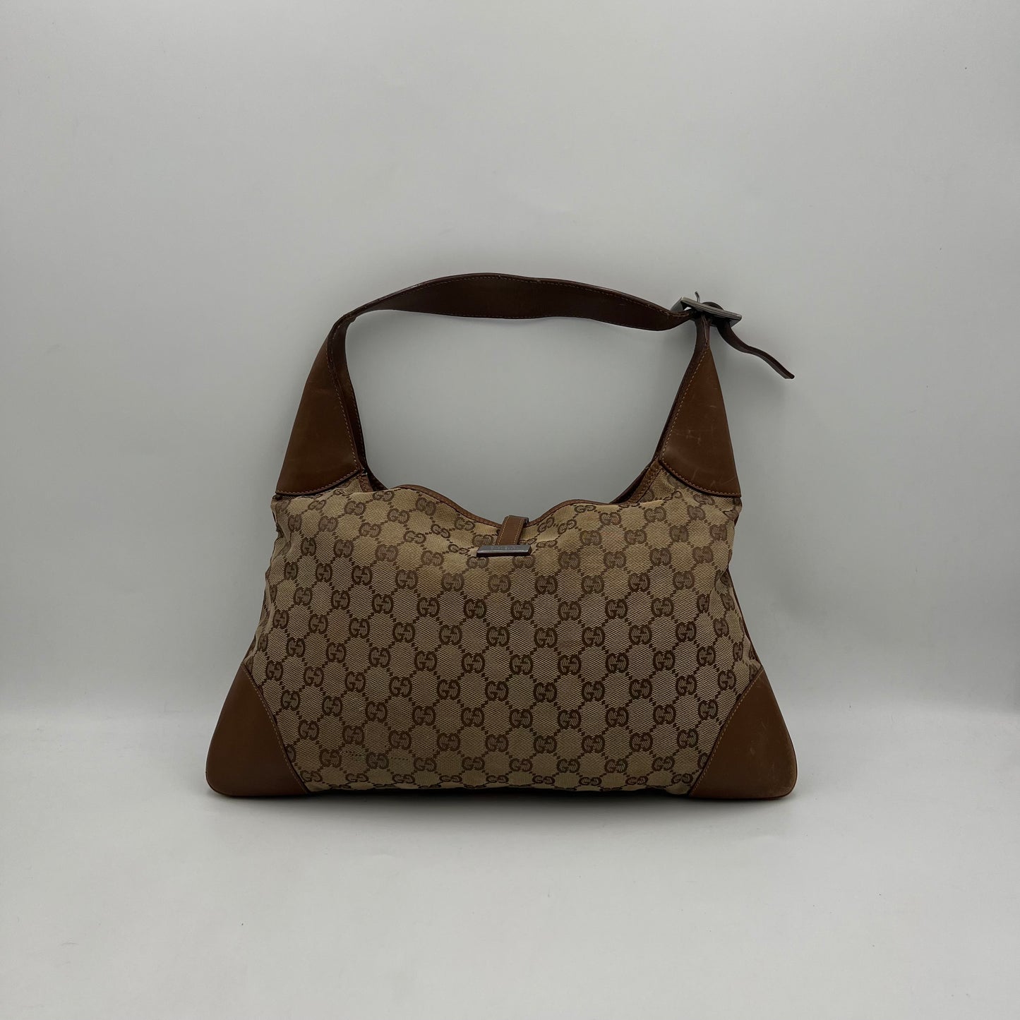 Gucci Brown Monogram Sherryline Jackie O