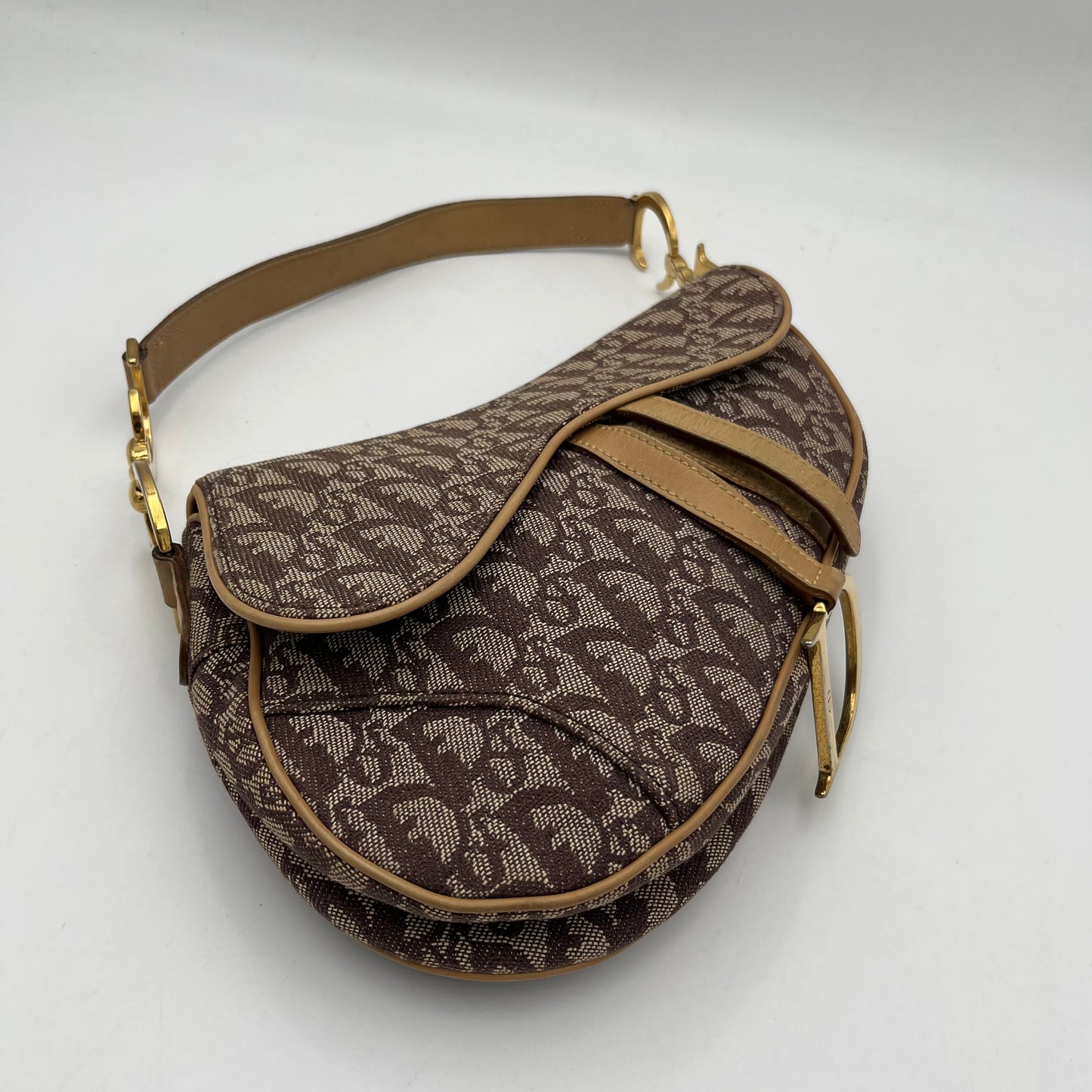 Christian Dior Brown Monogram Saddle