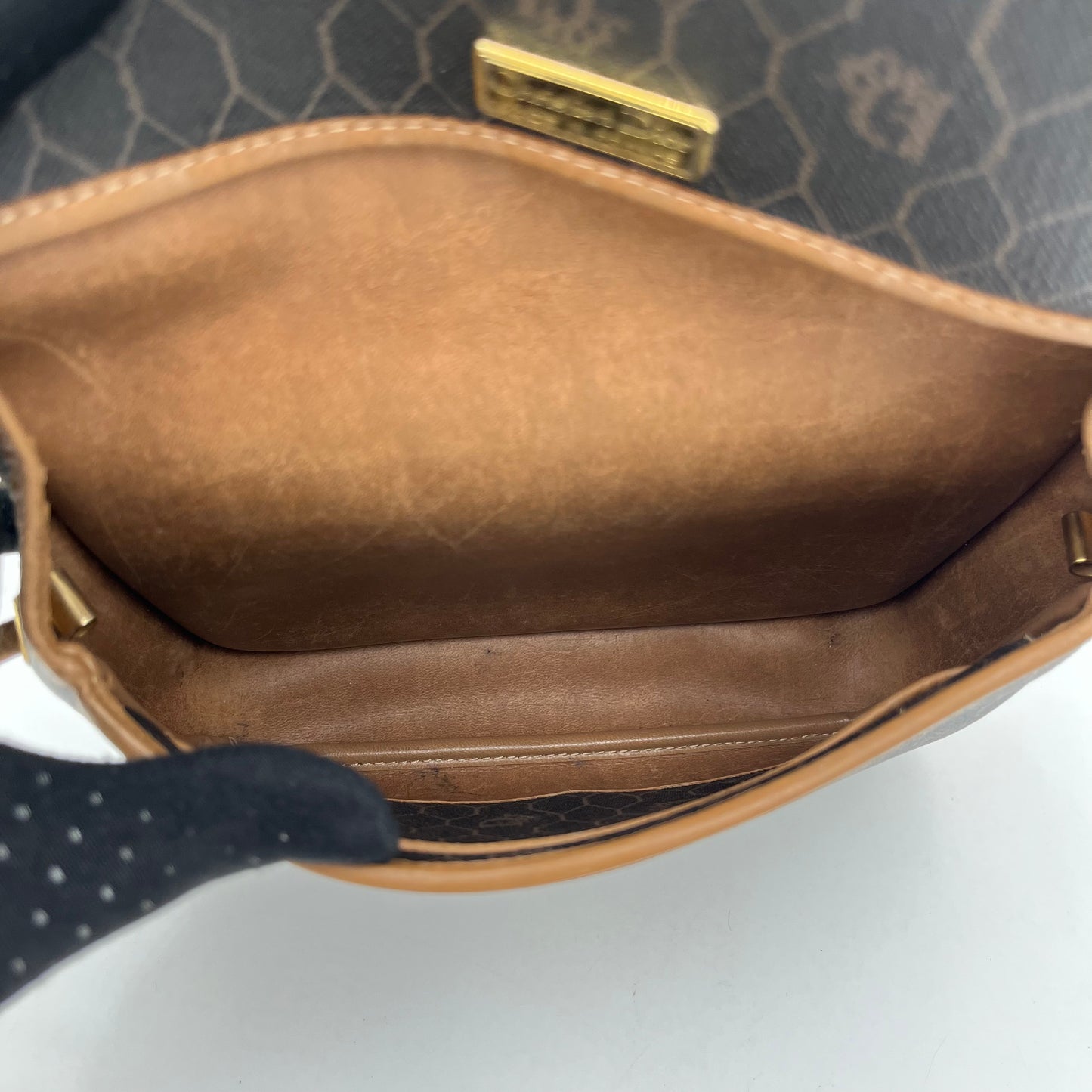 Christian Dior Dark Honeycomb Envelope Flap Crossbody