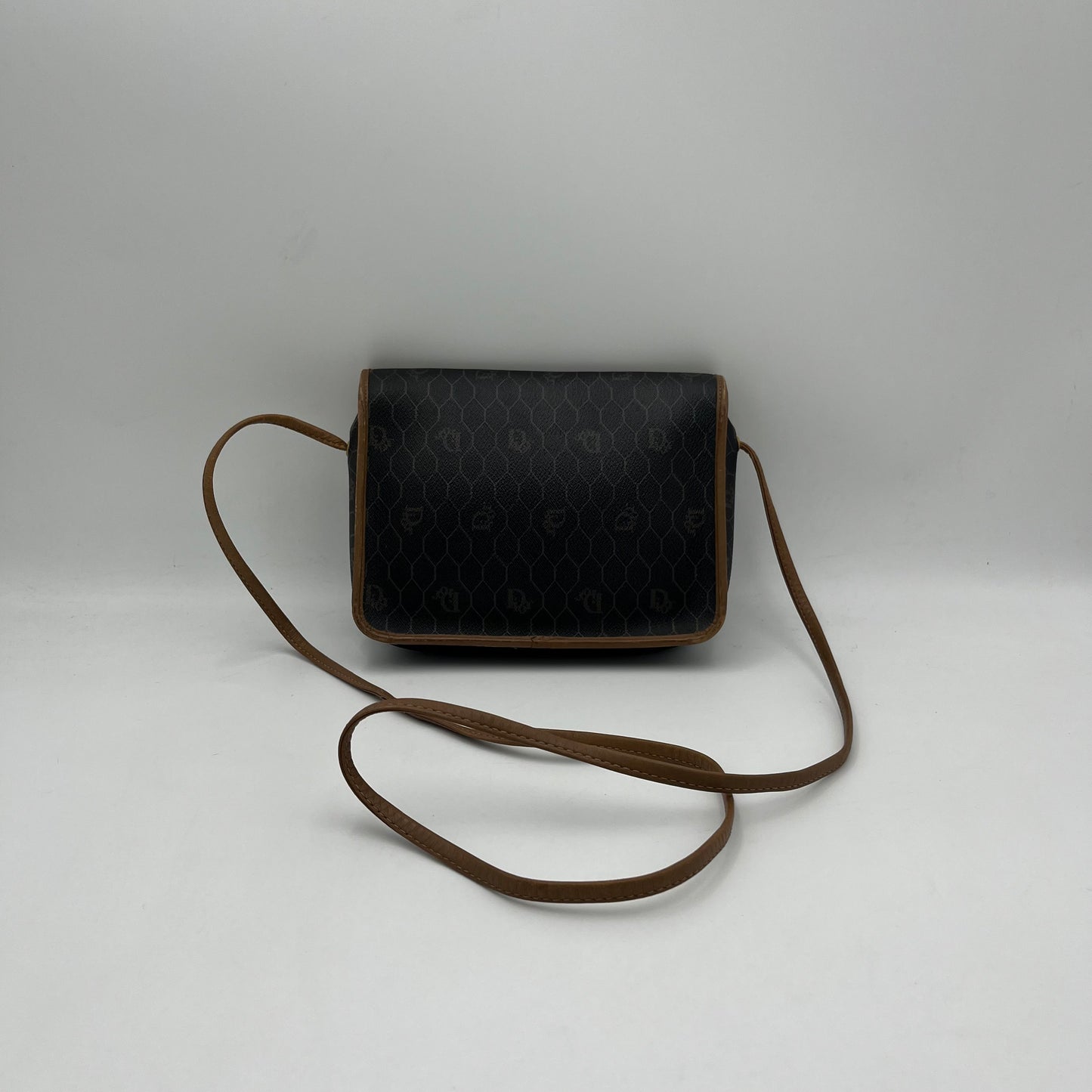 Christian Dior Dark Honeycomb Envelope Flap Crossbody