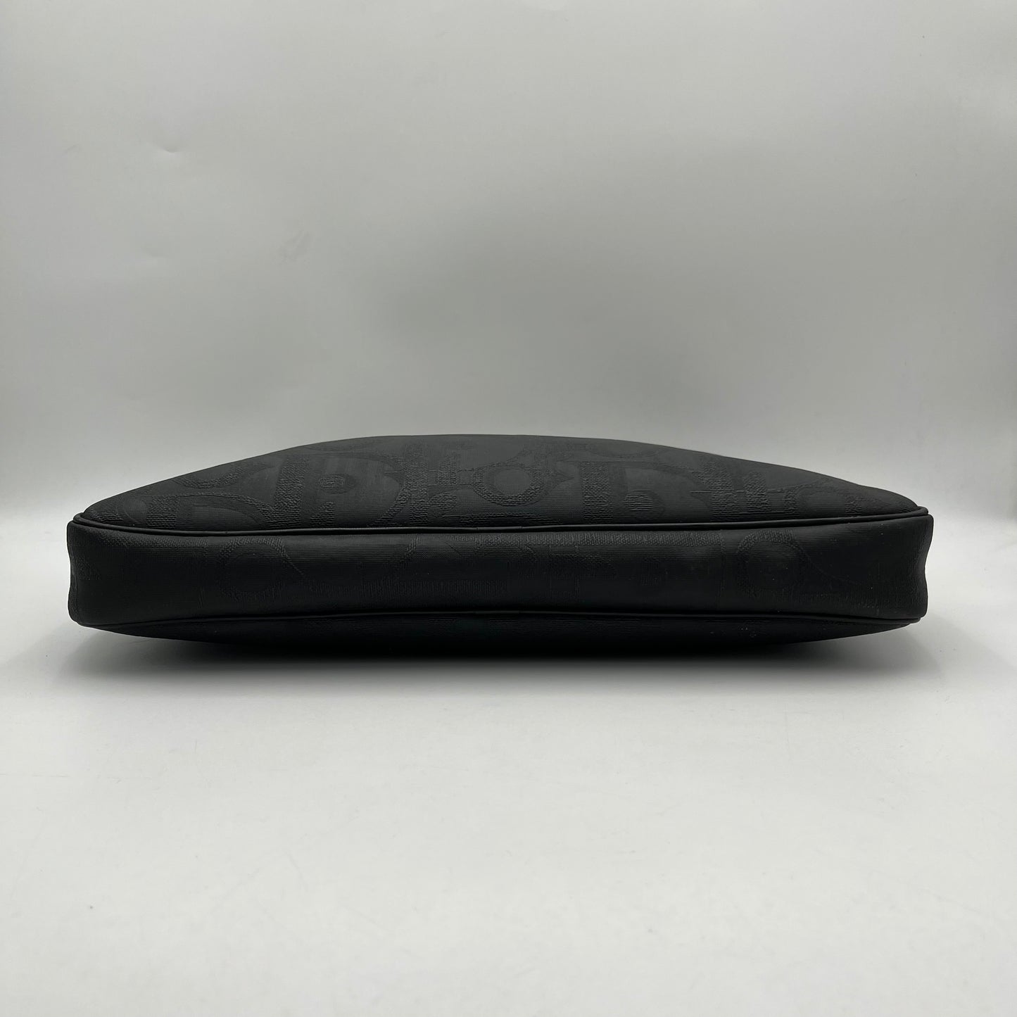 Christian Dior Black Oblique PVC Large Clutch