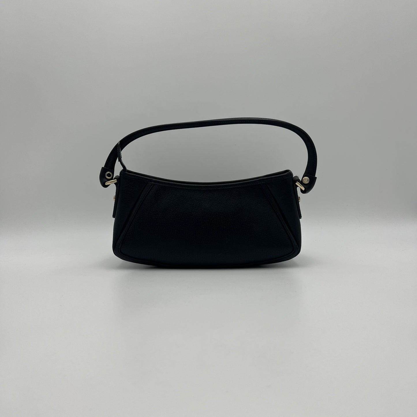 Gucci Black Leather Abbey D-Ring Pochette