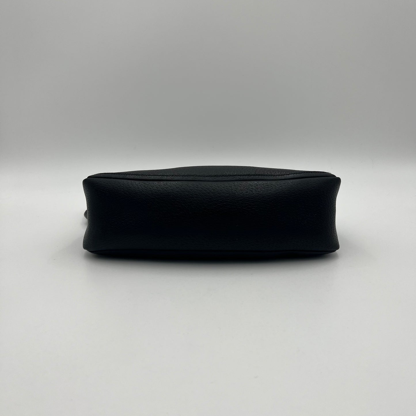 Gucci Black Leather Abbey D-Ring Pochette