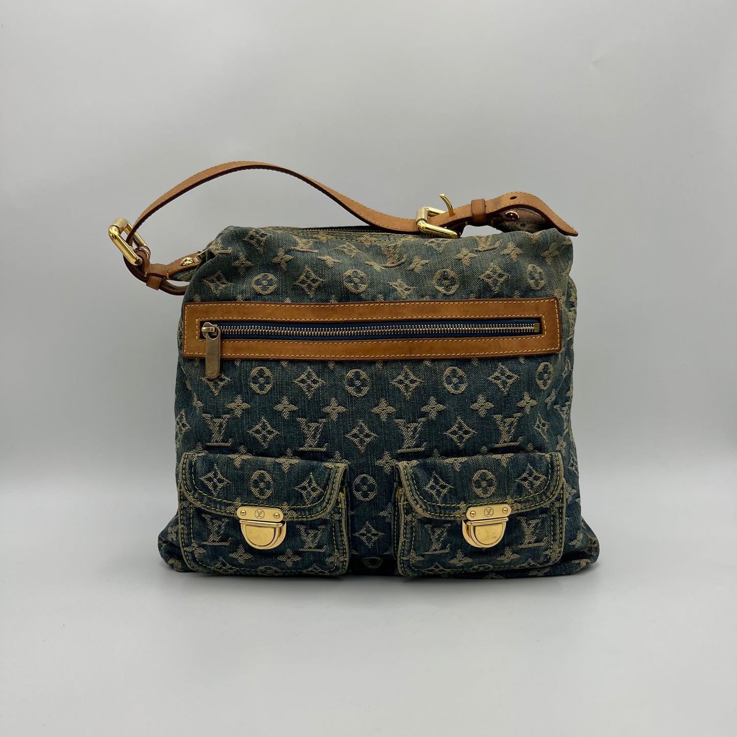 LV Monogram Denim Baggy GM