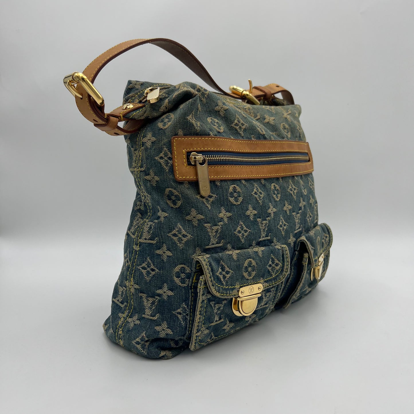 LV Monogram Denim Baggy GM