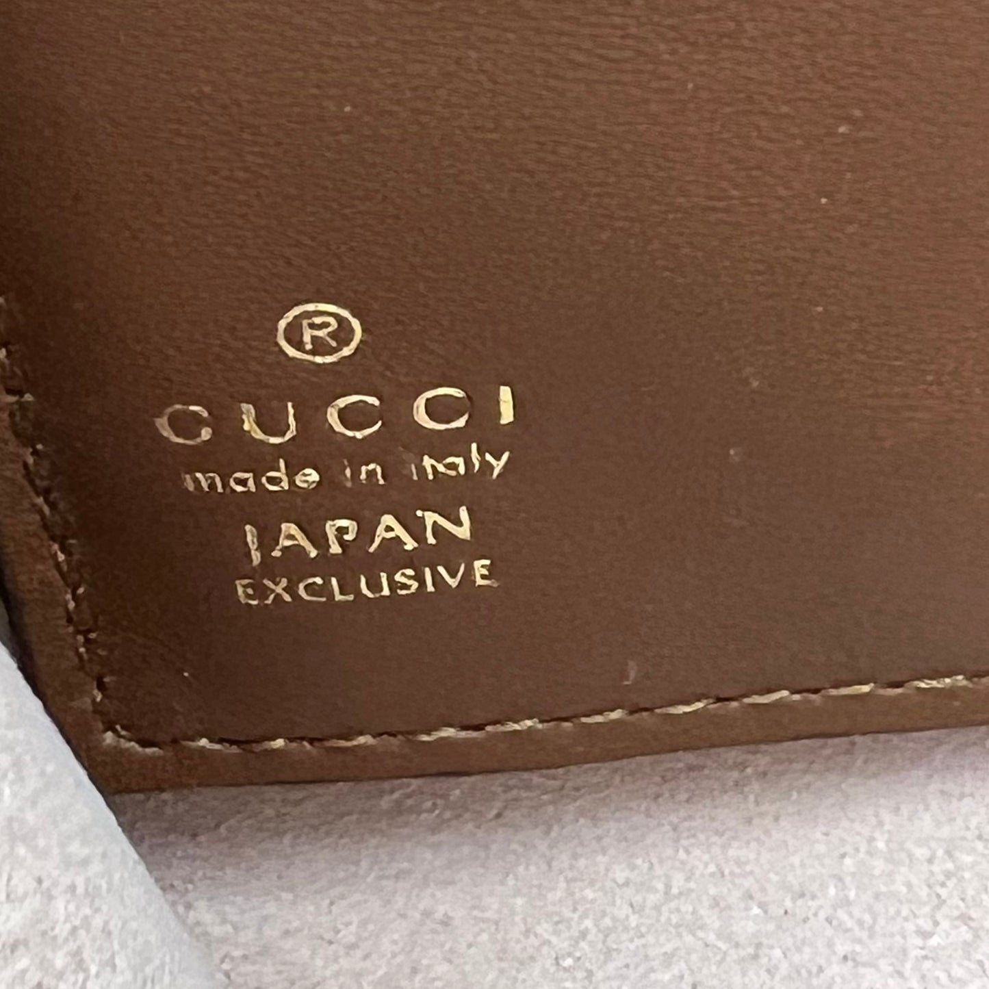 Gucci Monogram Supreme Butterfly Embroidered Chain Pochette