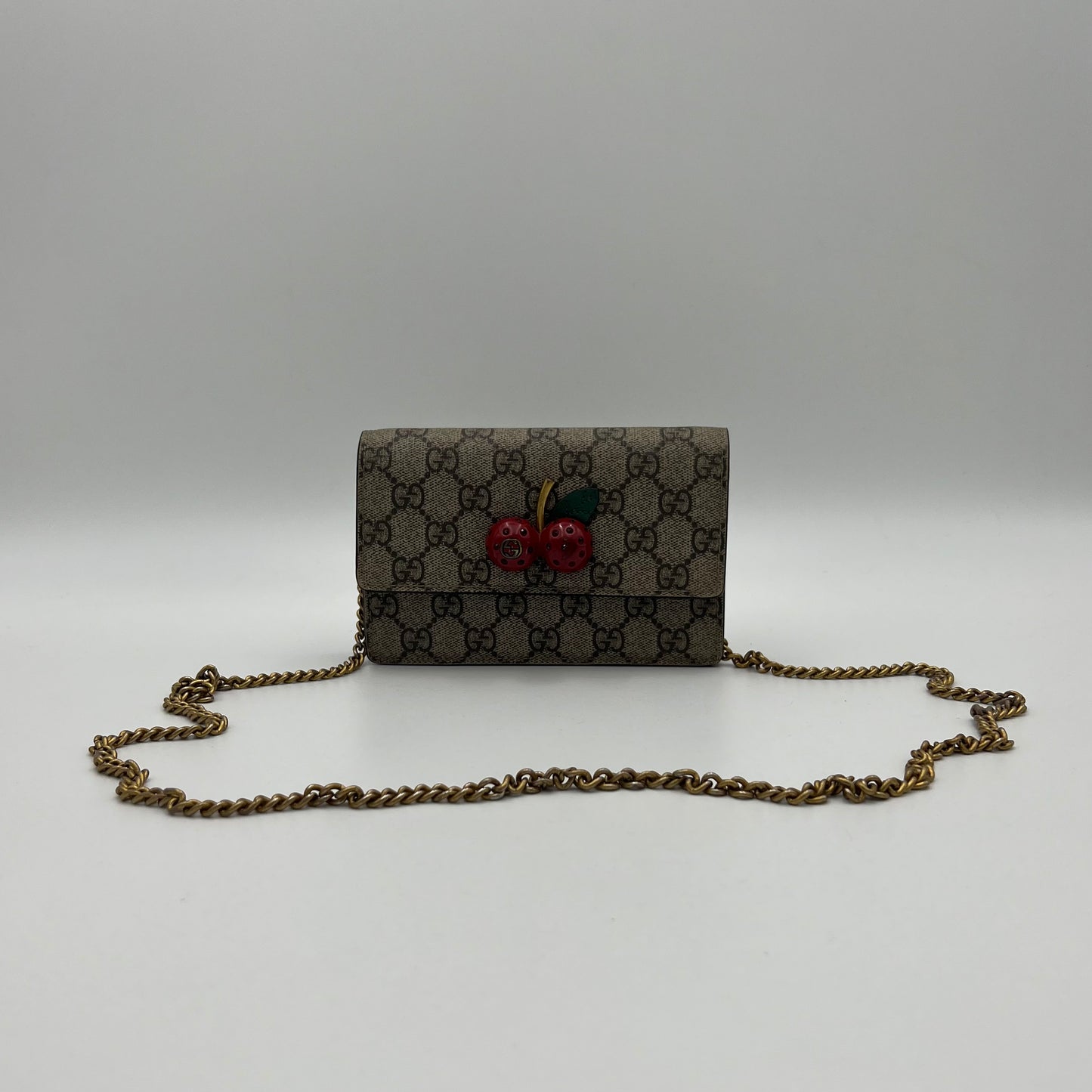Gucci Supreme Cherry Mini Chain Bag