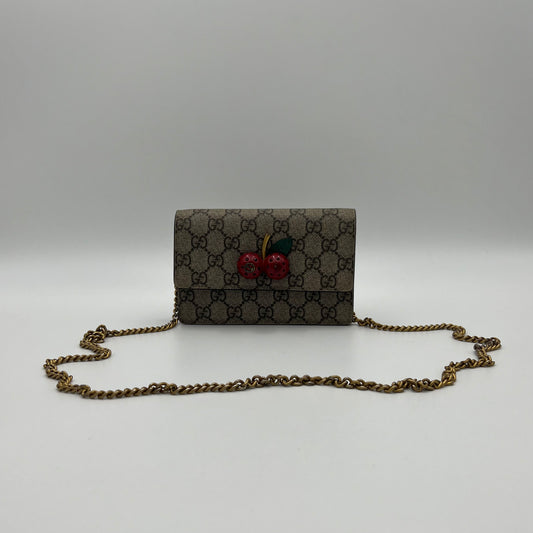 Gucci Supreme Cherry Mini Chain Bag