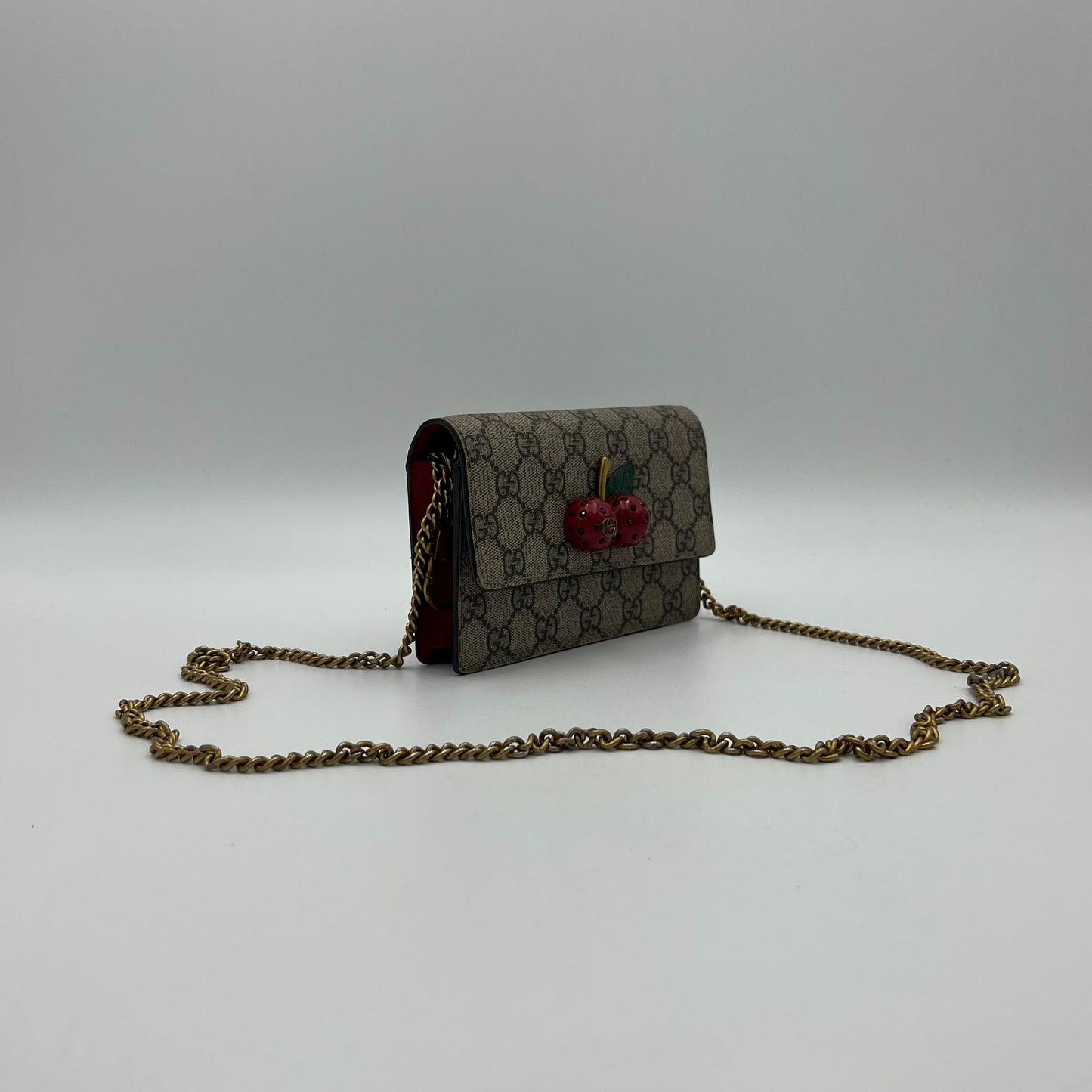 Gucci Supreme Cherry Mini Chain Bag