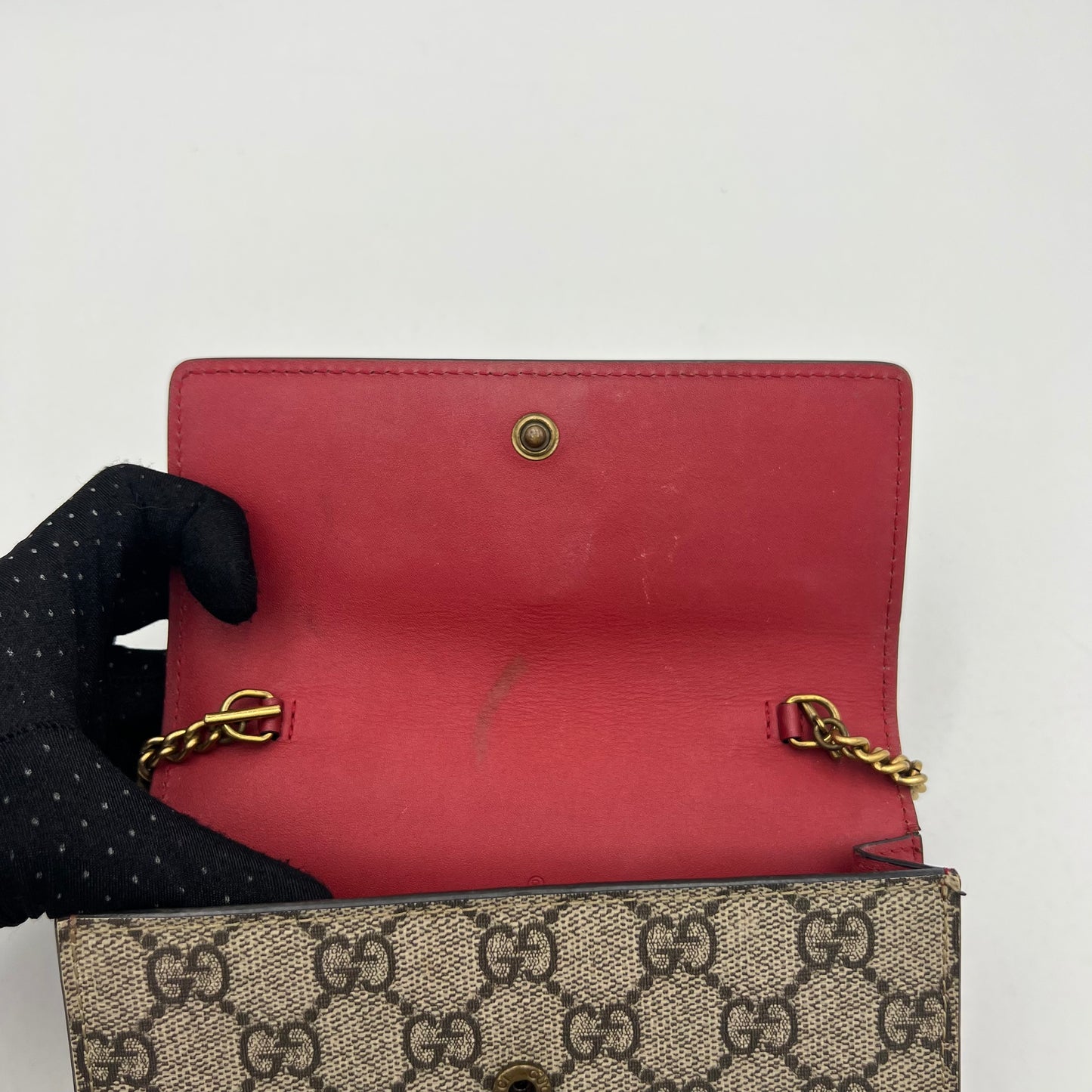 Gucci Supreme Cherry Mini Chain Bag