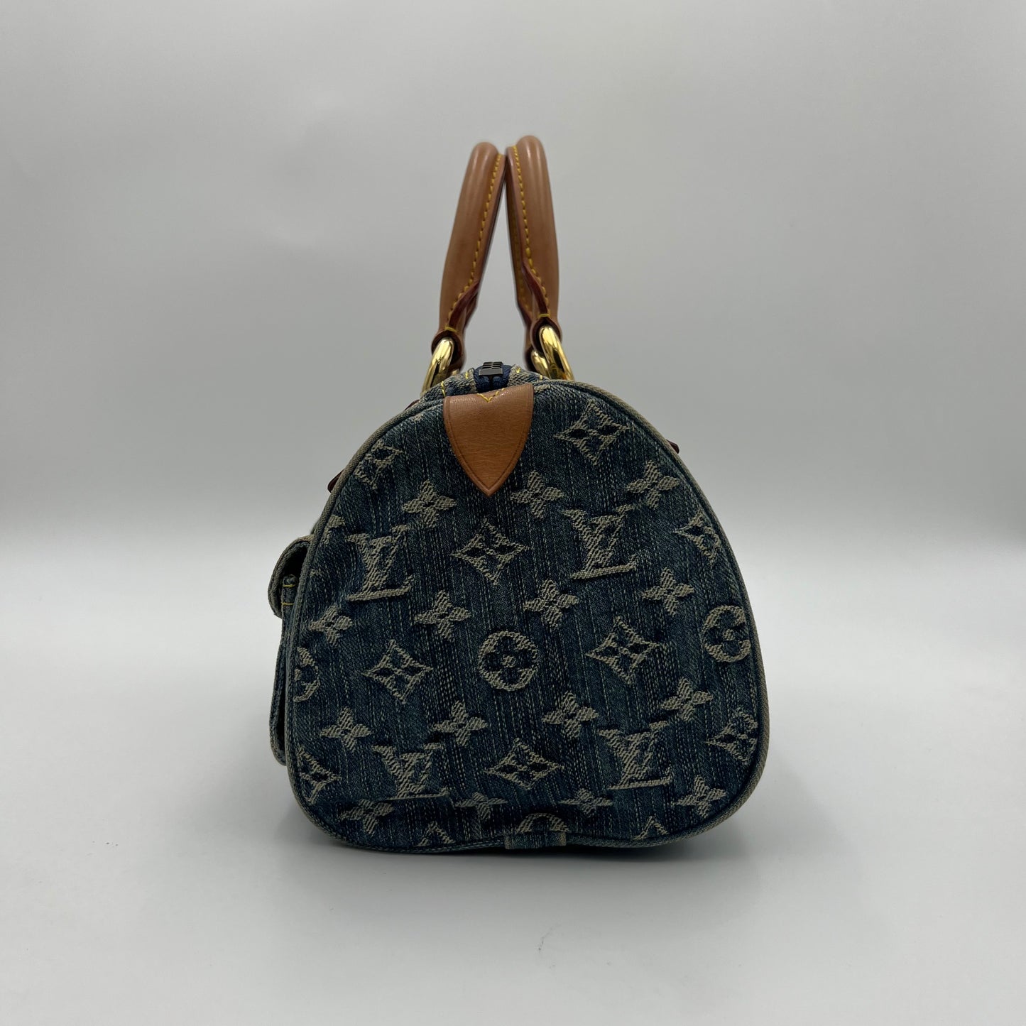 LV Blue Monogram Denim Neo Speedy