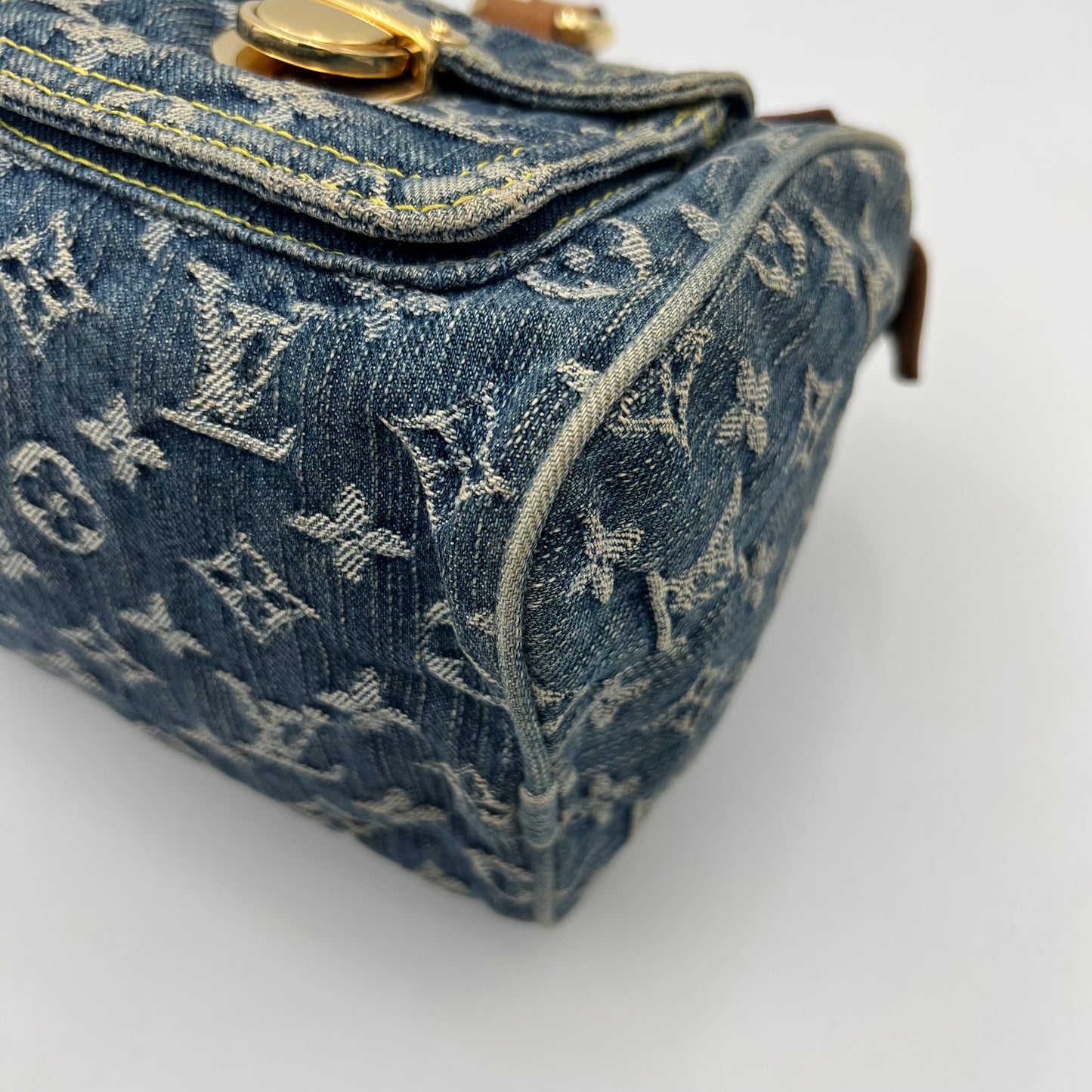 LV Blue Monogram Denim Neo Speedy