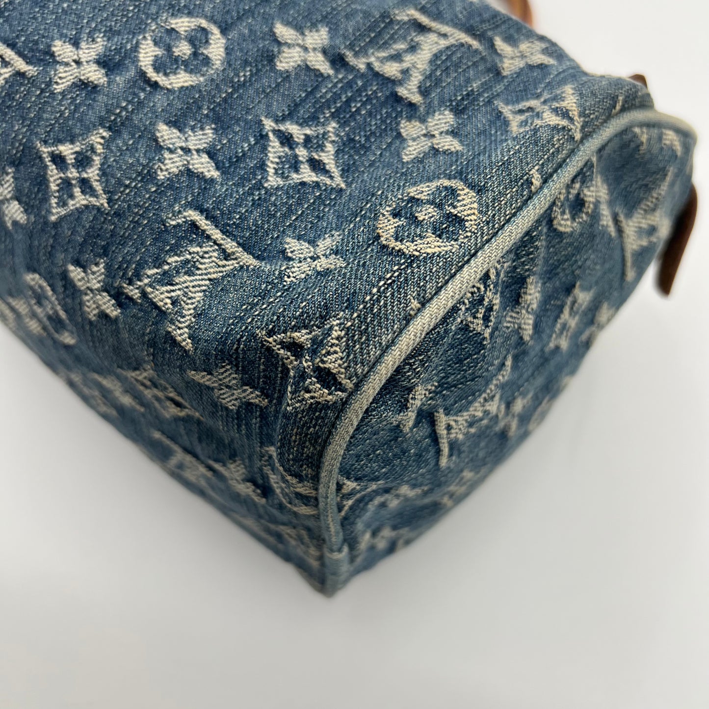 LV Blue Monogram Denim Neo Speedy
