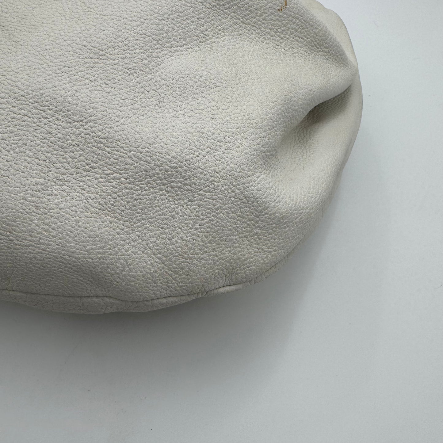 Miu Miu White Leather Bow Large Hobo Bag