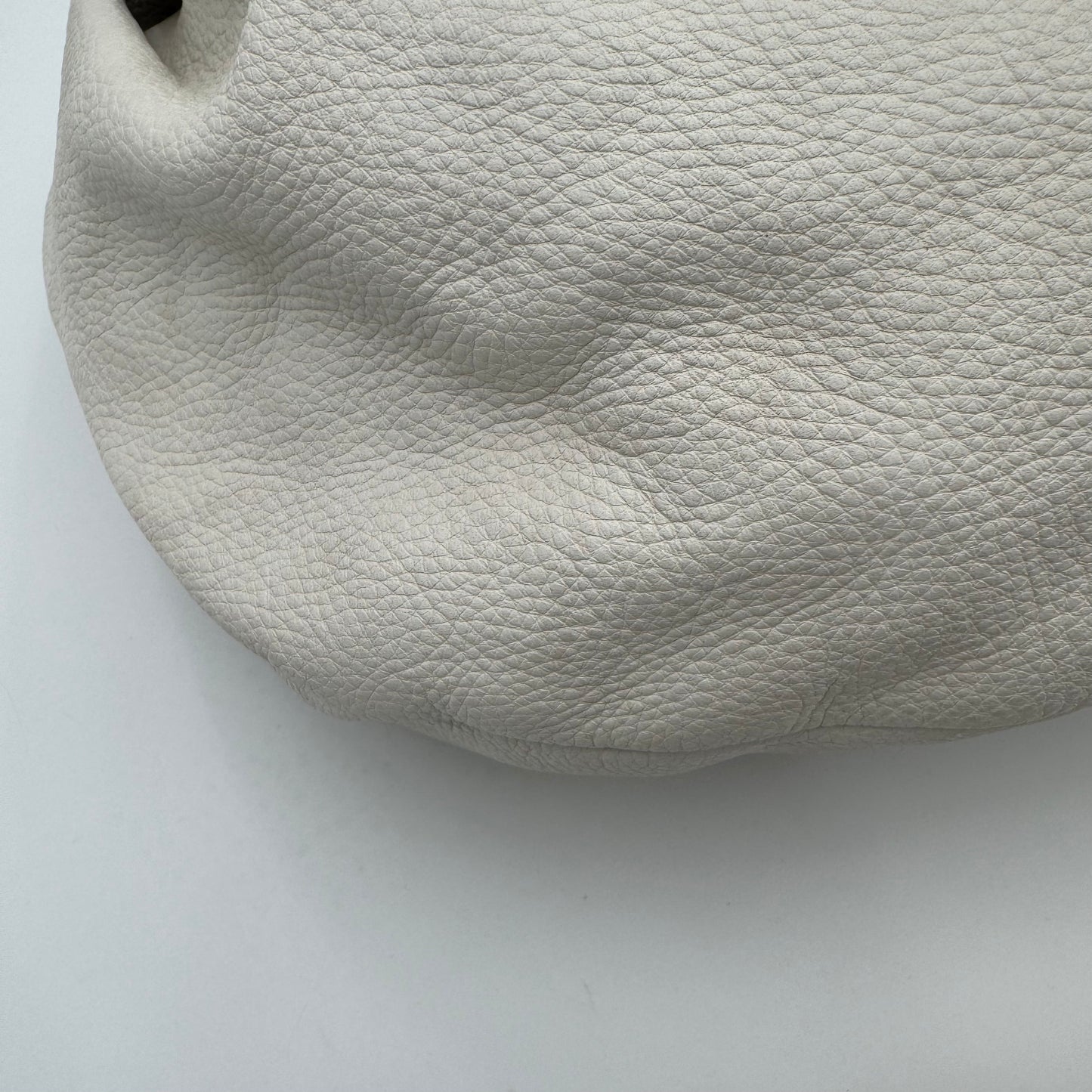 Miu Miu White Leather Bow Large Hobo Bag