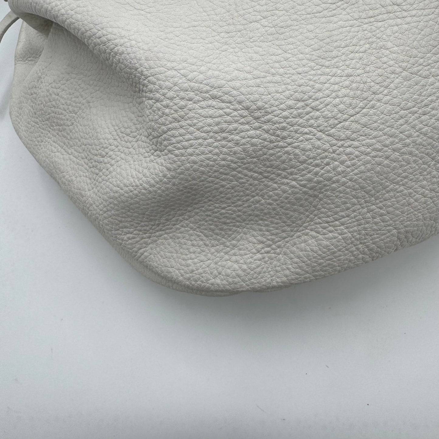 Miu Miu White Leather Bow Large Hobo Bag