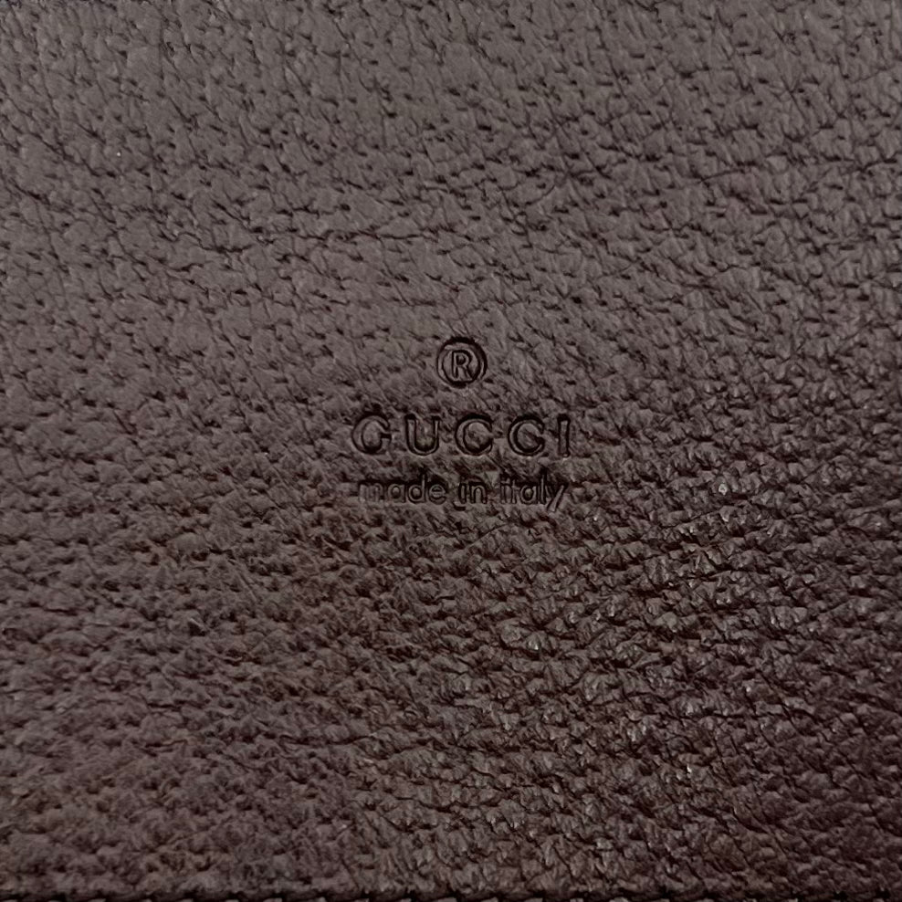 Gucci Brown Monogram Canvas and Leather Slim Crossbody