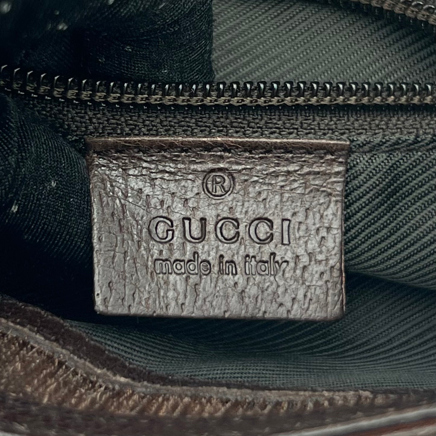 Gucci Brown Monogram Canvas and Leather Slim Crossbody