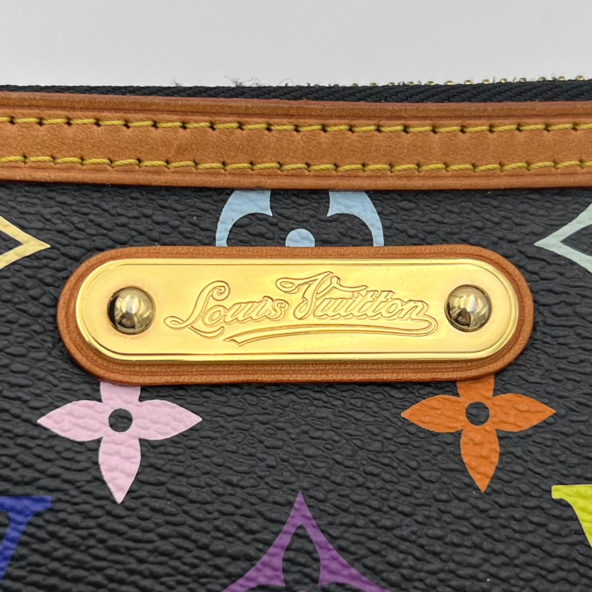 LV Takashi Murakami Black Multicolor Milla Pochette MM
